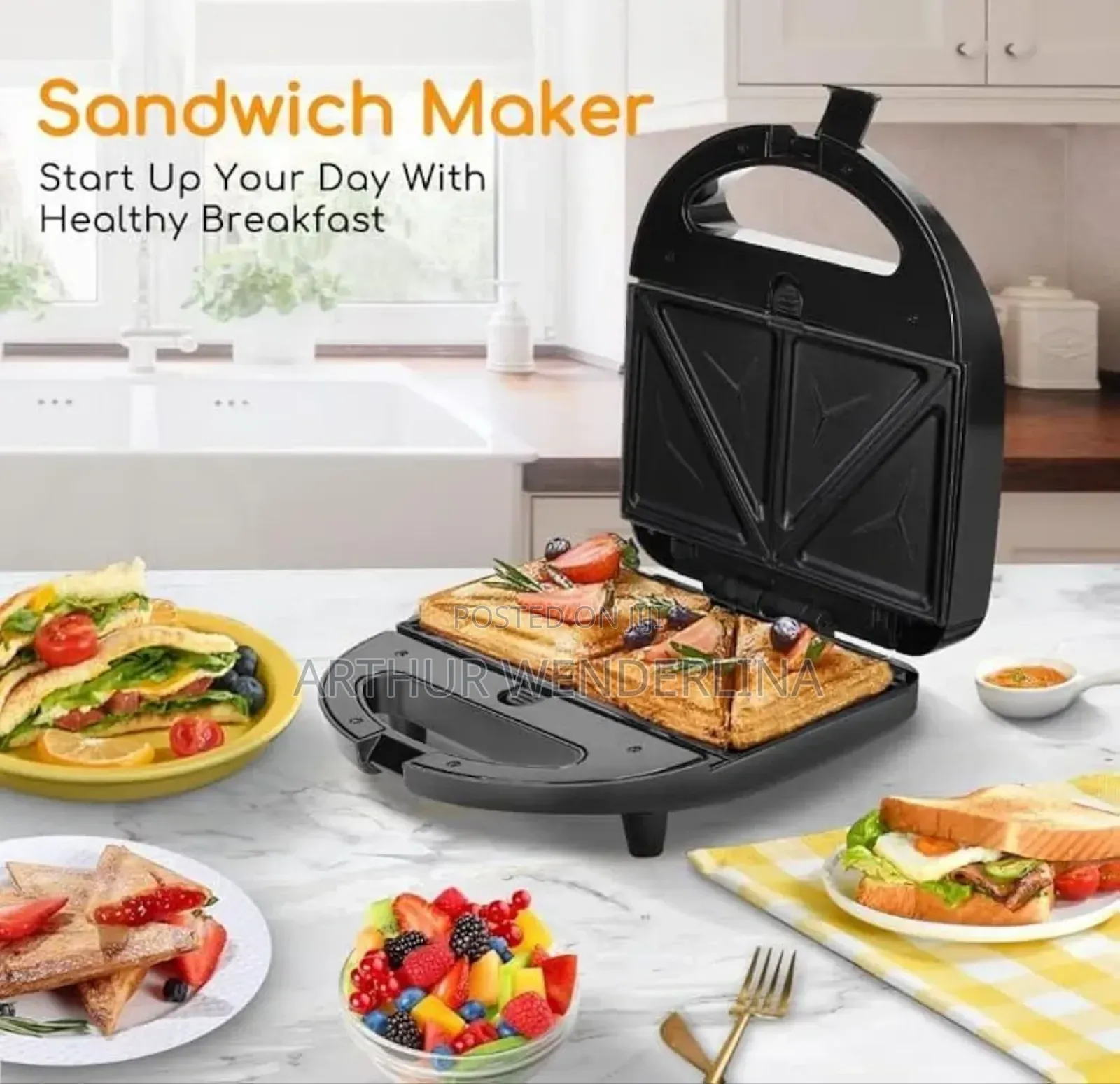 Hley 8in 1 Sandwich Maker