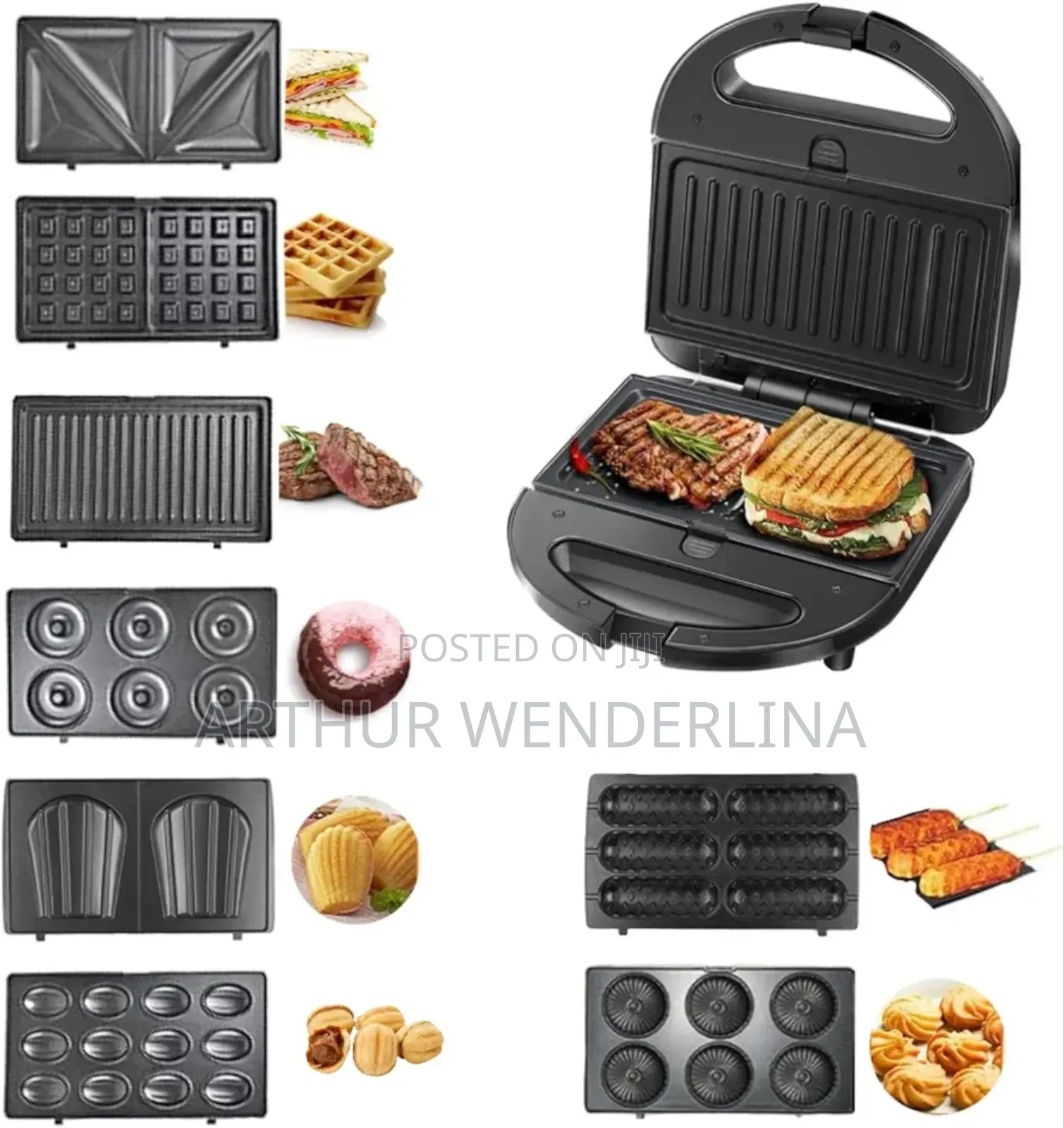 Hley 8in 1 Sandwich Maker
