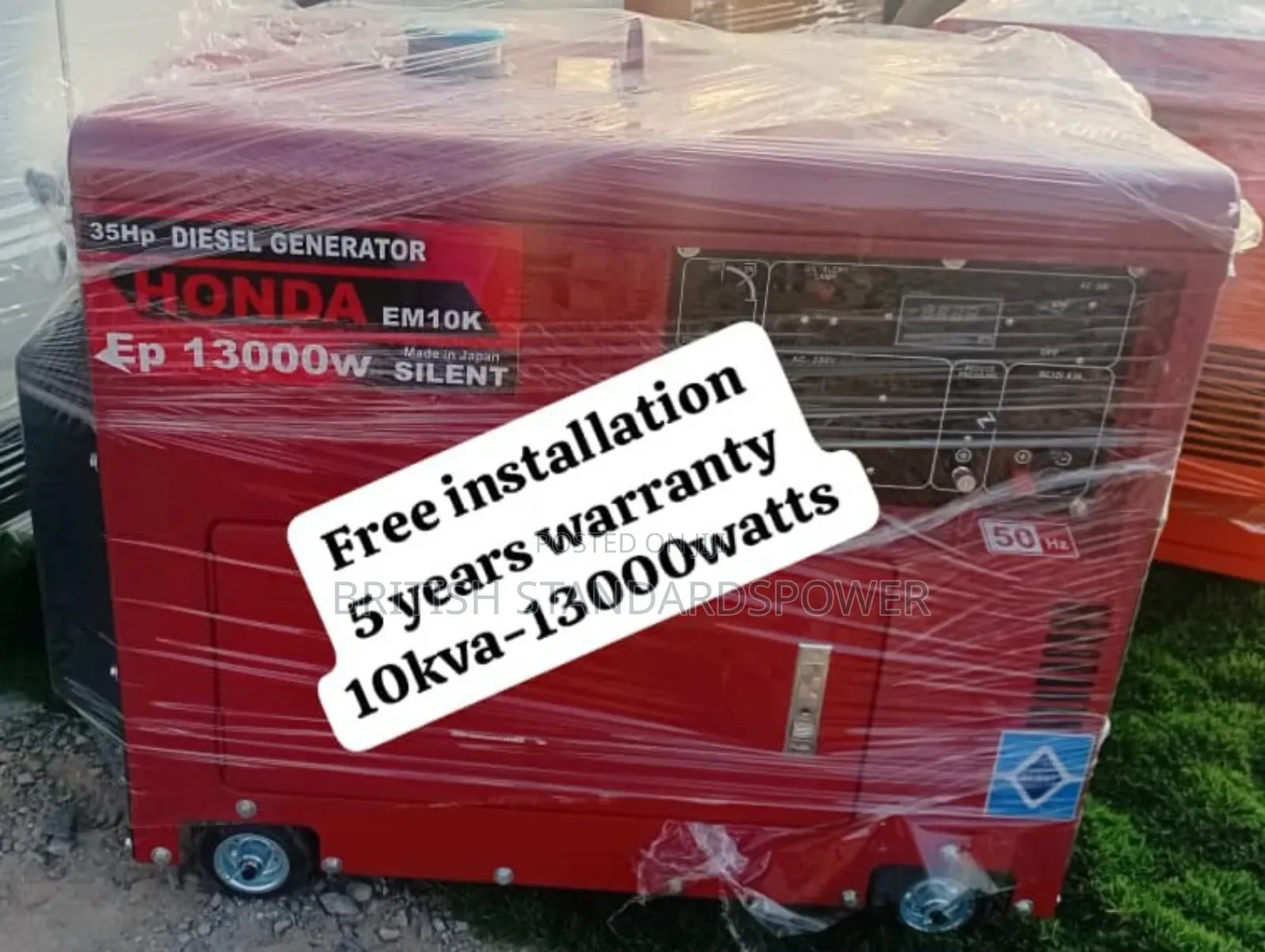 10kva Honda Booster Capability Diesel Generator 10kva