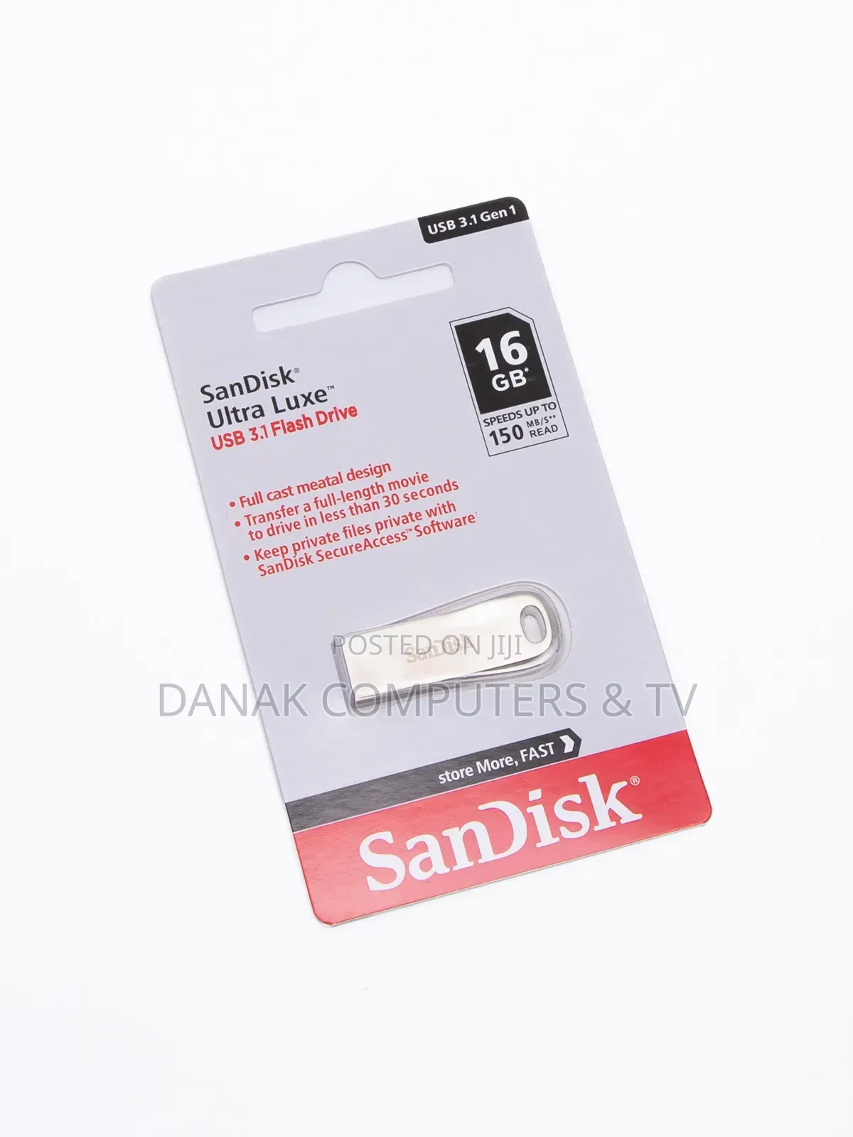 Sandisk Ultra Luxe Usb 3.1 Flash Drive 16gb