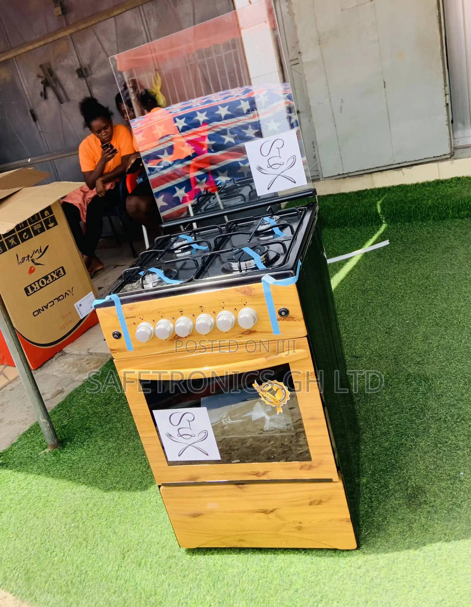 Shop Quality Light Wooden 4 Gas Cooker Oven 50x50