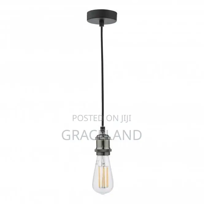 This Is Original Matt Black Chrome Pendant Light Holder E27