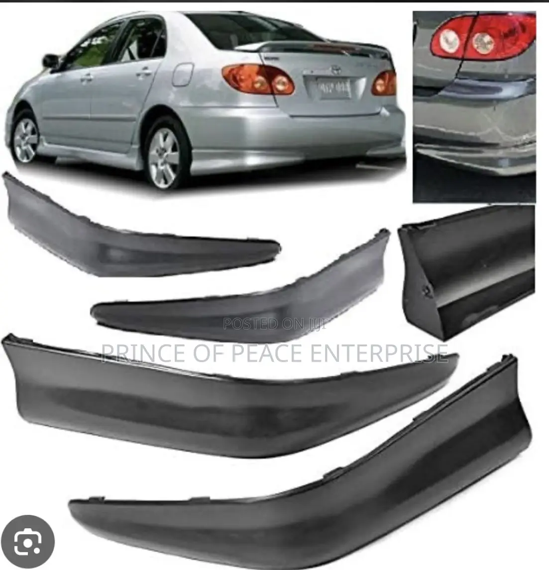 Toyota Corolla 2003 2004 2006 2007 2008 Back Bumper Spoiler