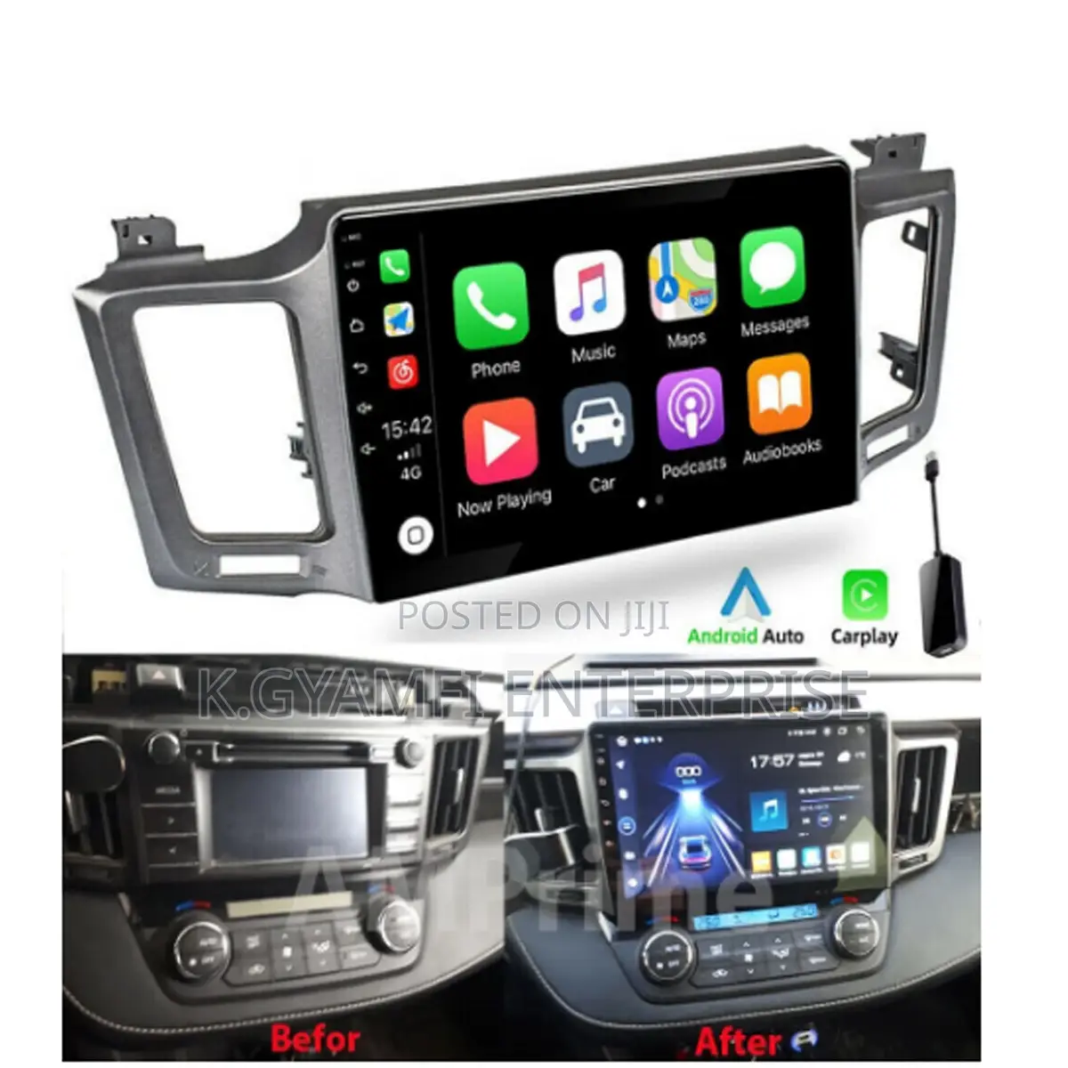 Quality Android Car Tape for Toyota Rav4 2013 to 2018
