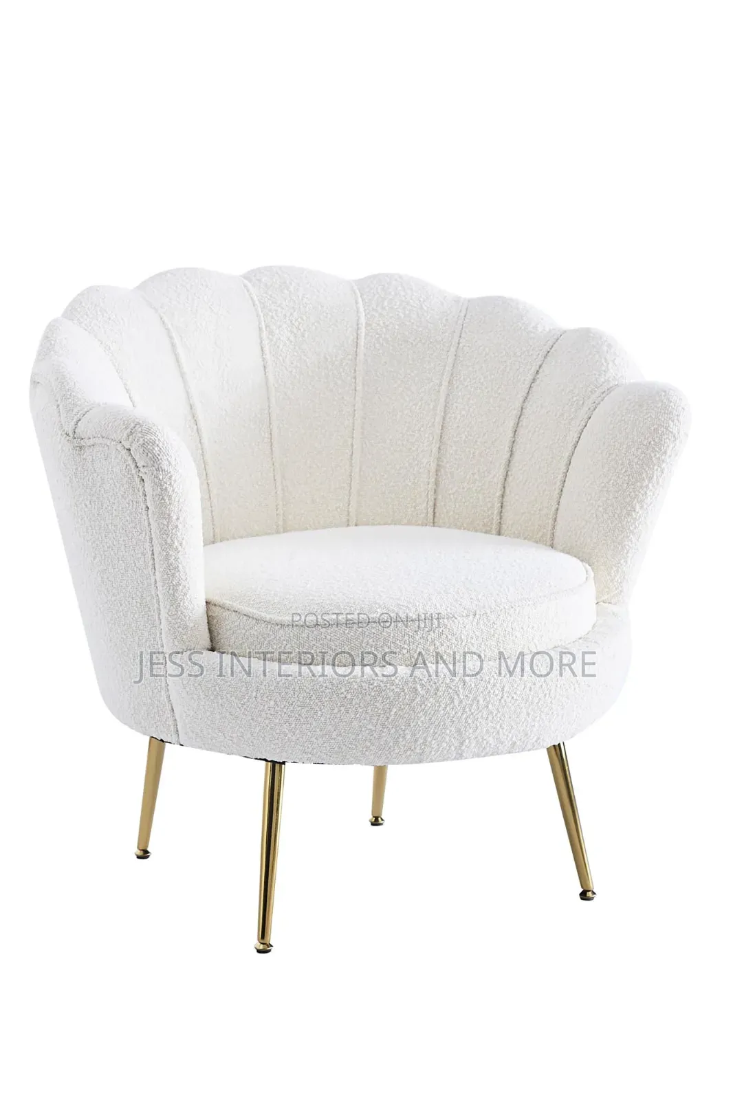 Accent Chair (Shell -Shaped) White