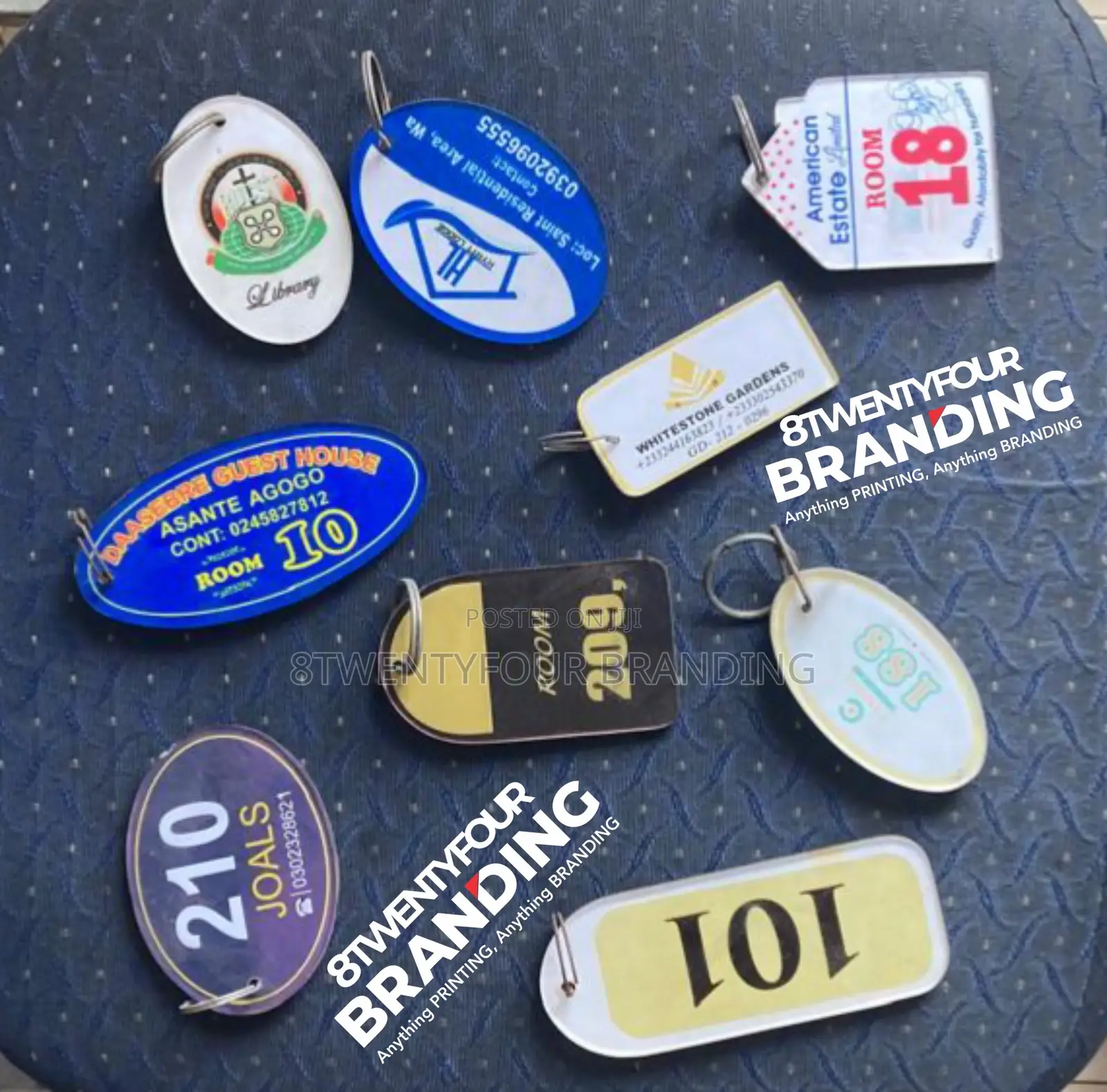 Acrylic Hotels/Apartments Keyholders