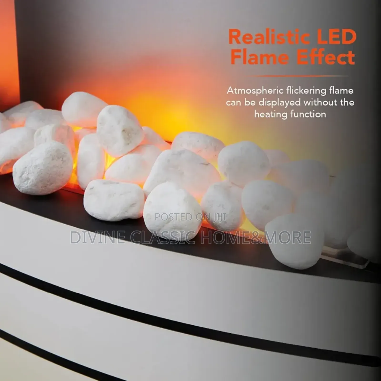 Warmlite Room Heater With Realistic Led Flame