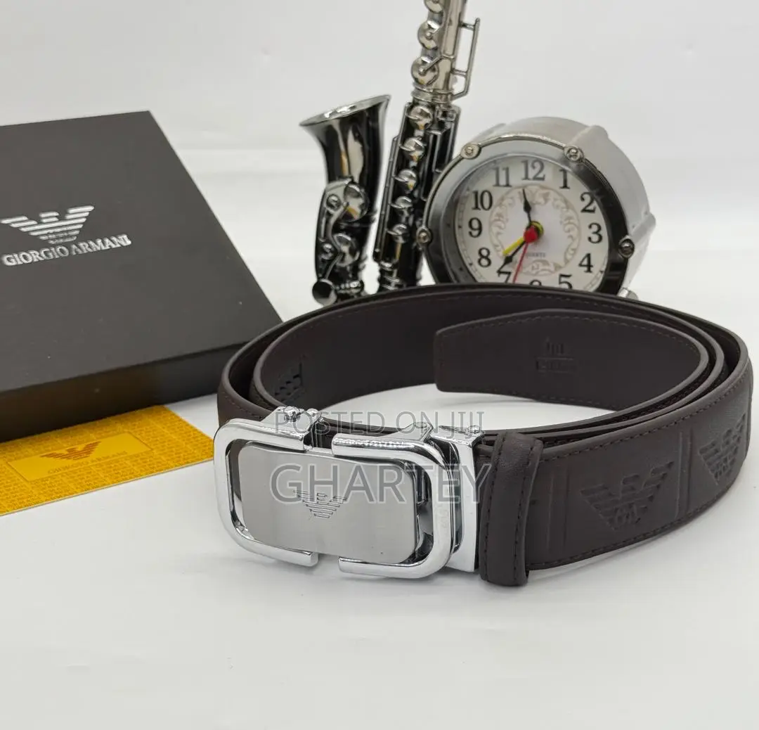 Stylish Designer Buckle Zip Lock Leather Belts