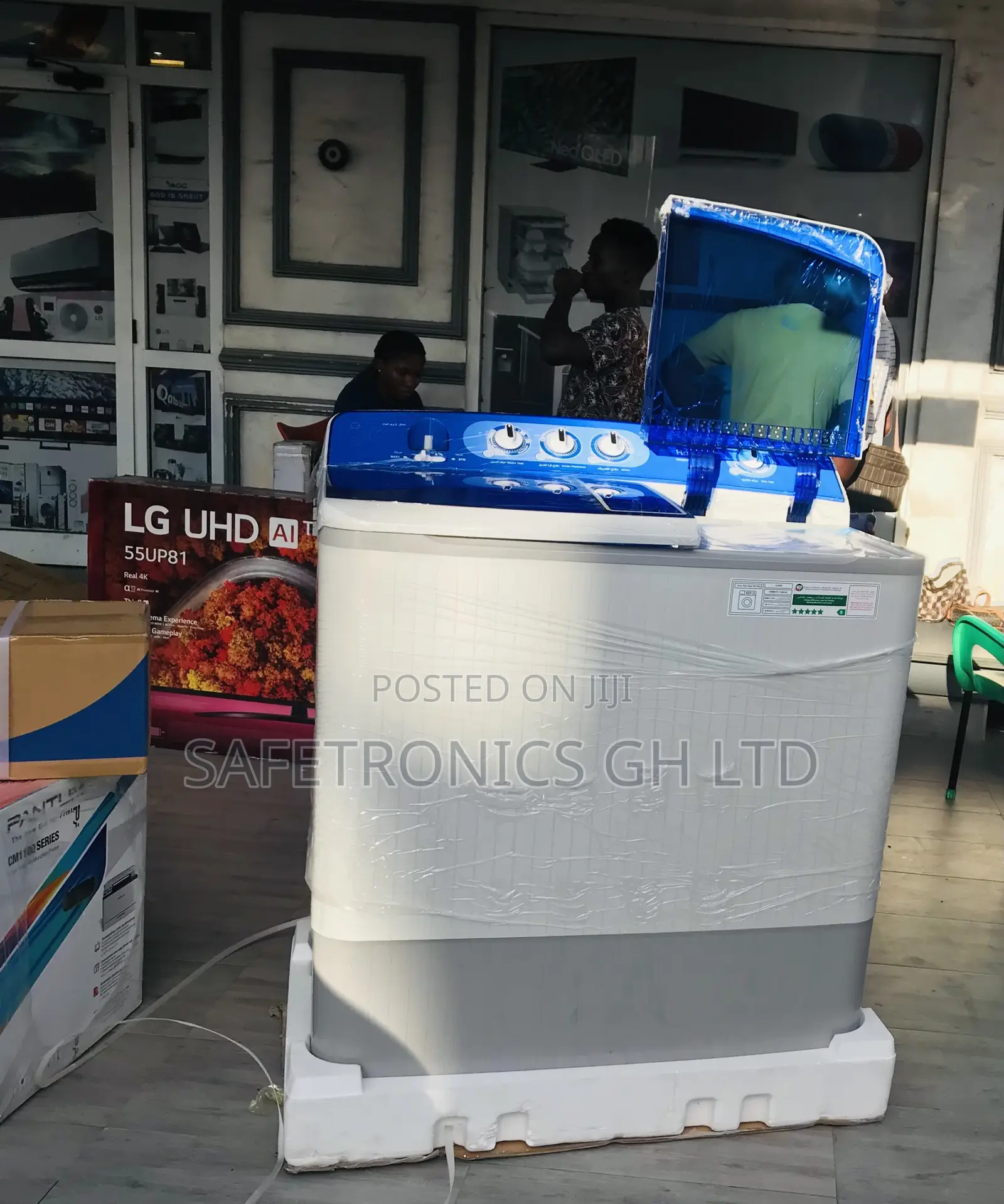 Original White Topload Twintub 18kg Haier Semiauto Washer