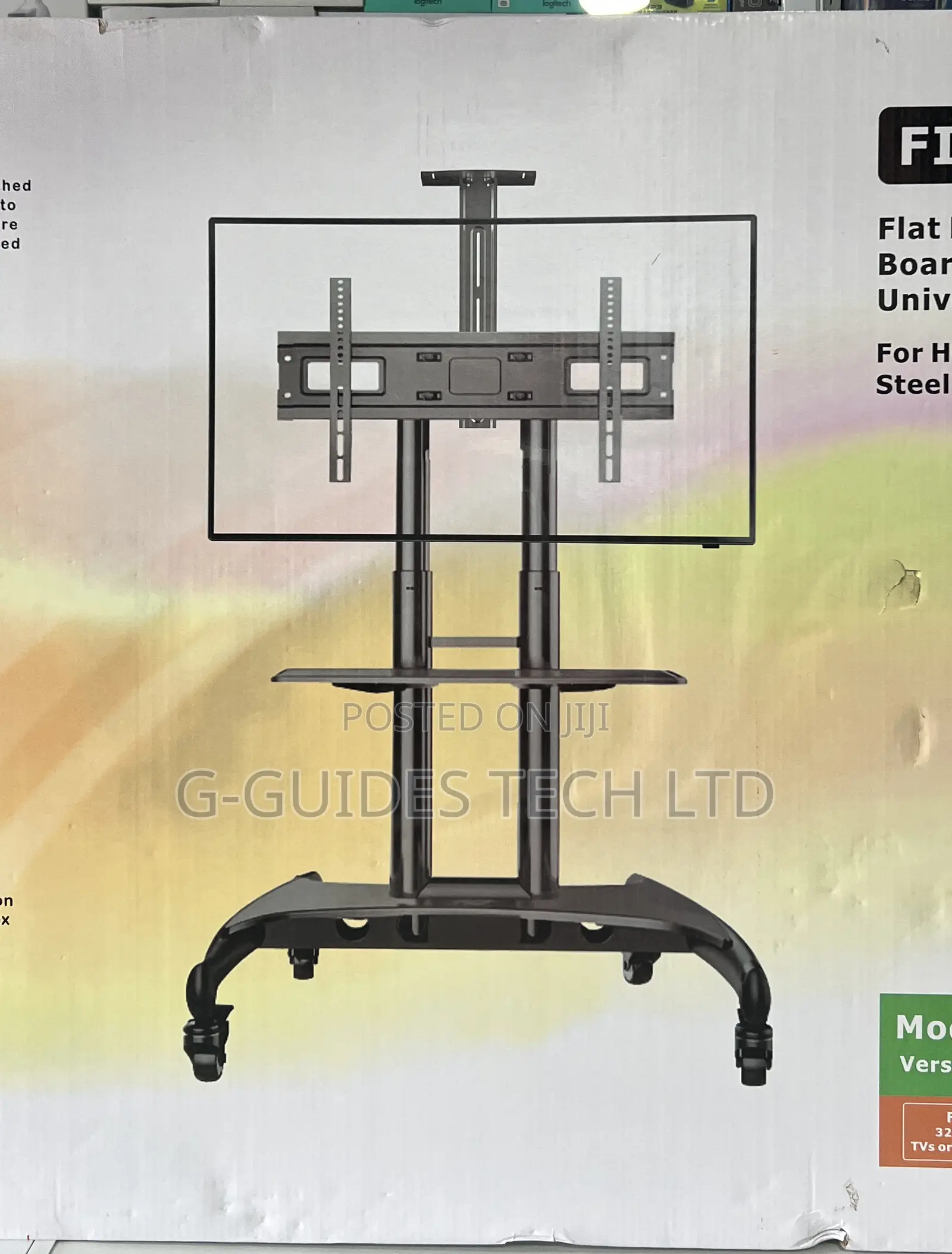 Fits 32” - 75” Movable Tv Stand Heavy Duty With Shelf