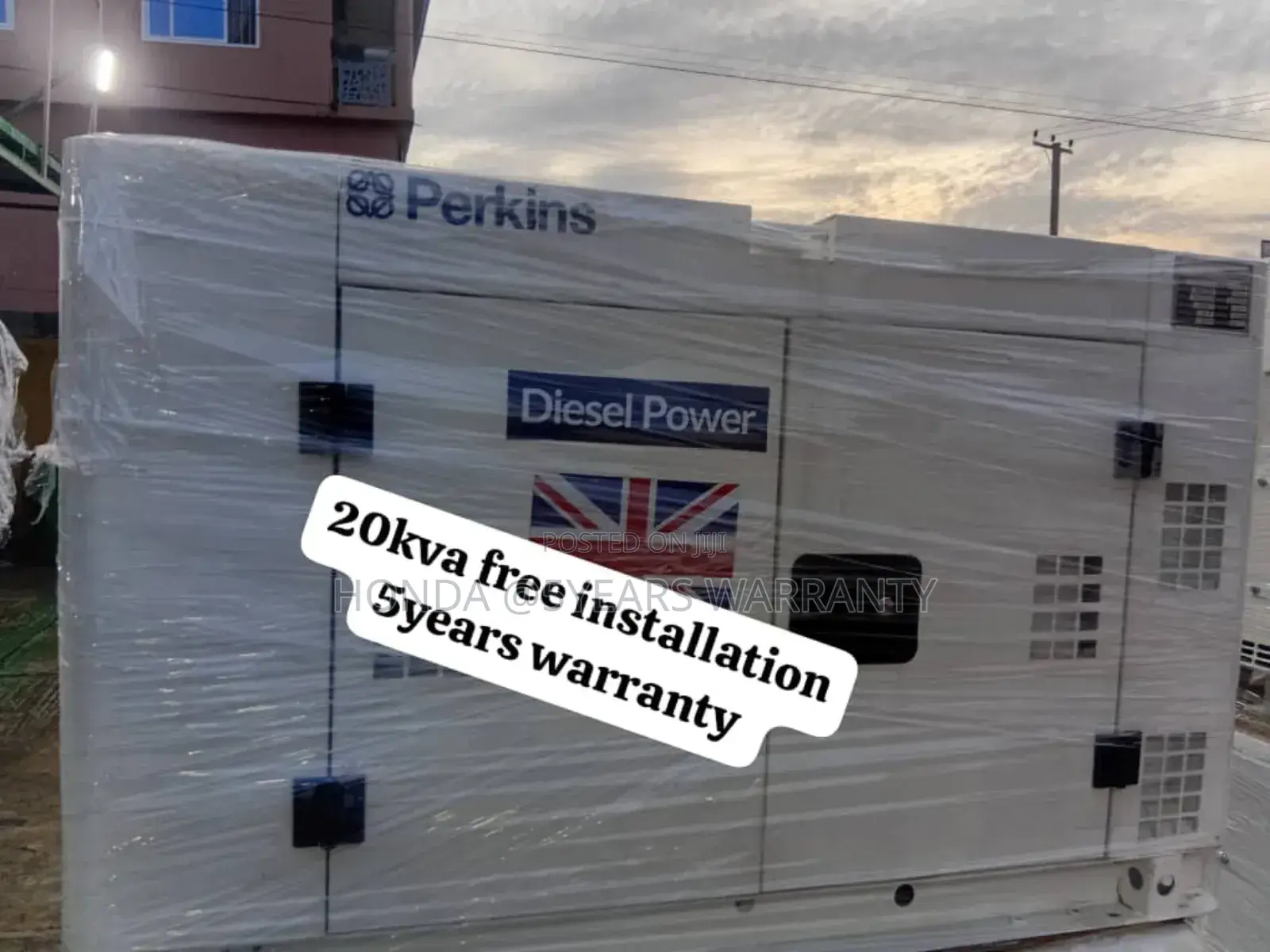 Emergency Power Supply Perkins 20kva Diesel Generator Silent