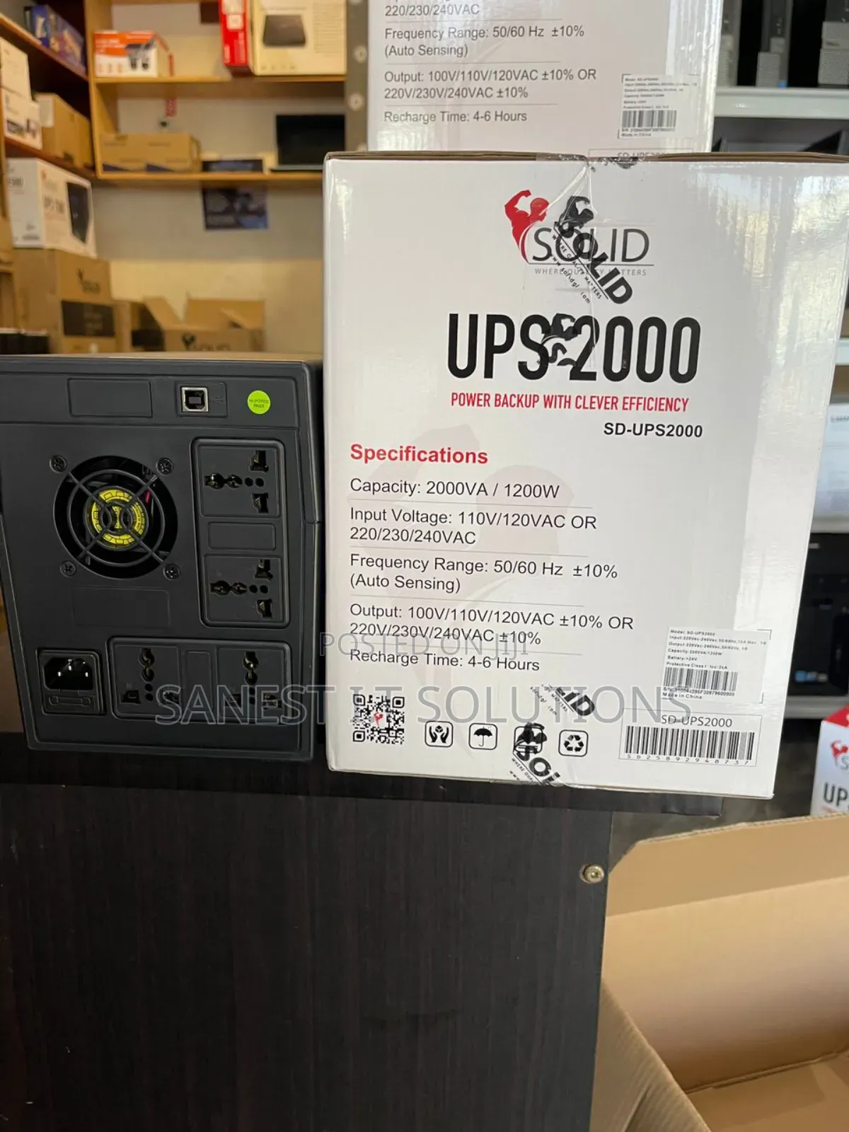 Ups 2000va Uninterrupted Power Supply With Led Display