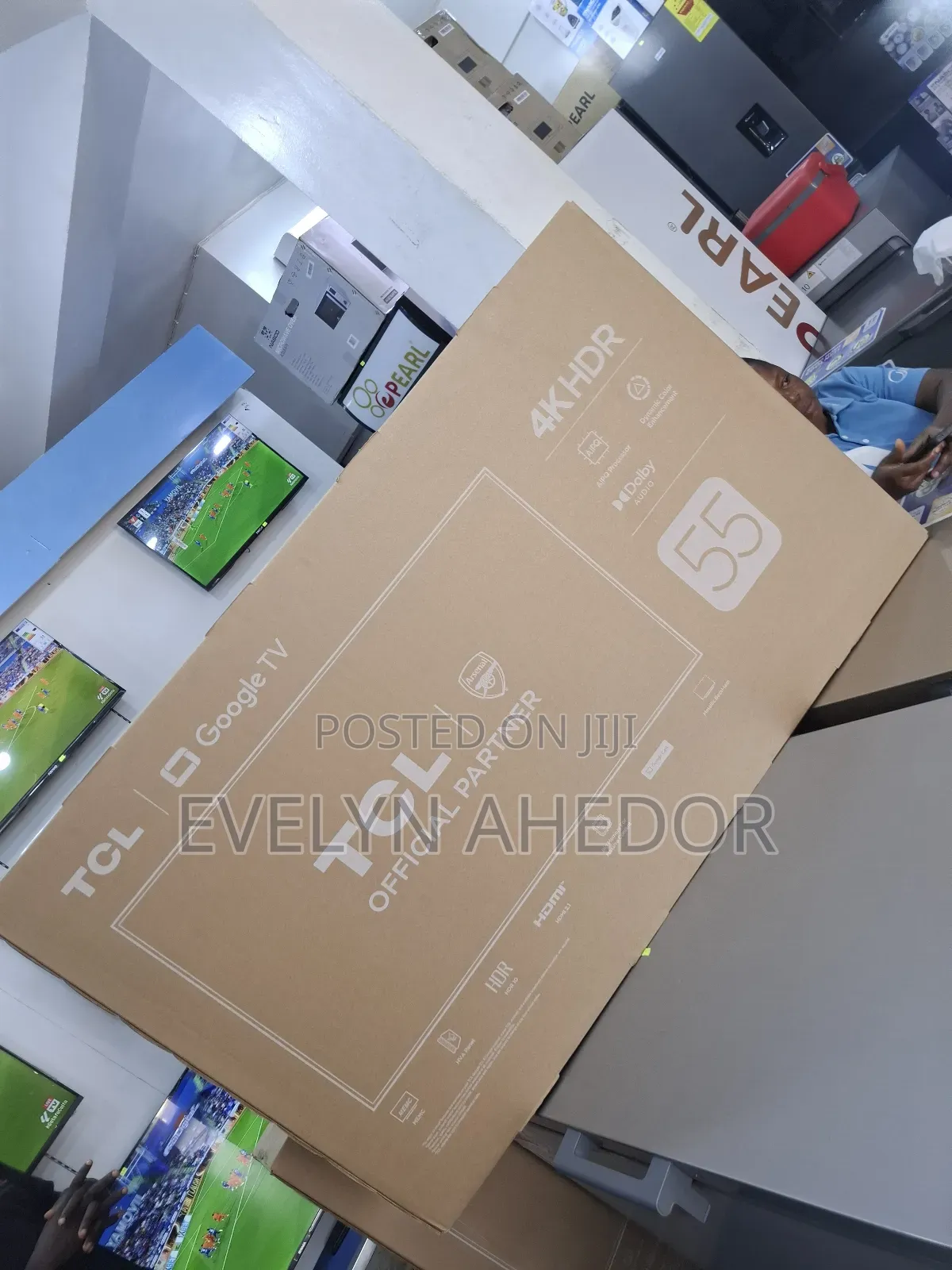 Wide Picture View of TCL 55 Inches Smart Uhd Google Tv