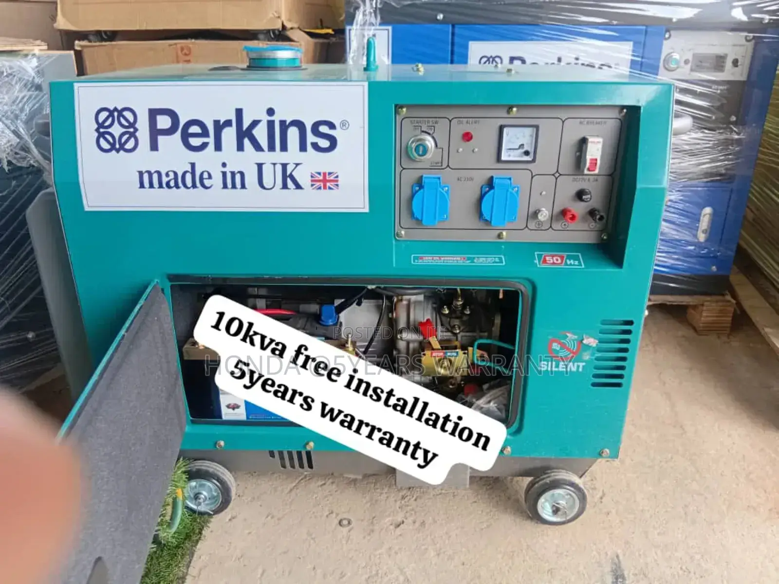 Quiet Generator Options Perkins 10kva 13000watt Diesel