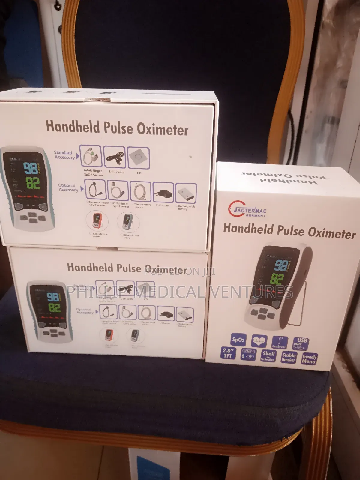 Handheld Pulse Oximeter ( 3 Probes)