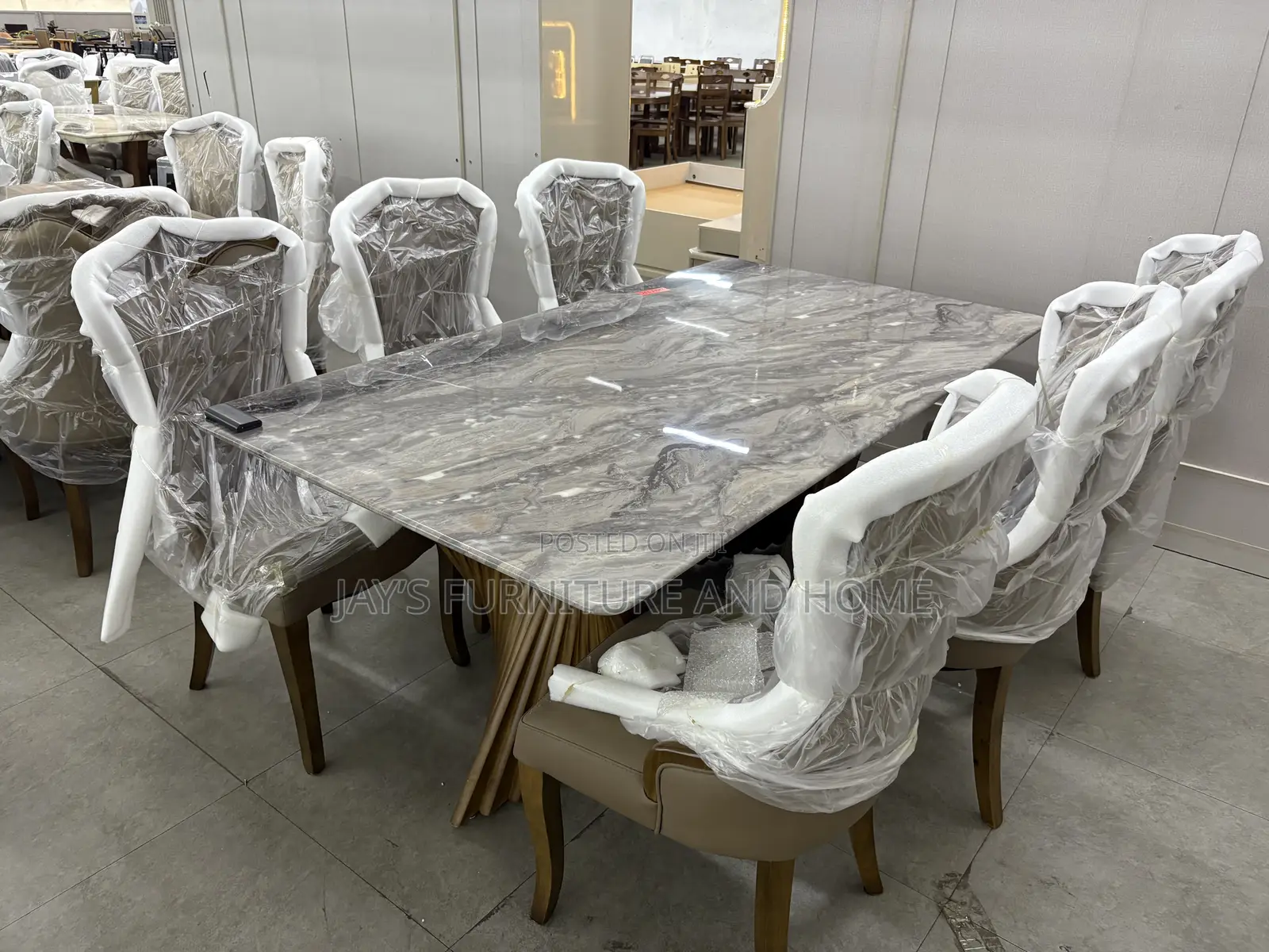 6 Seater Marble Dining Set
