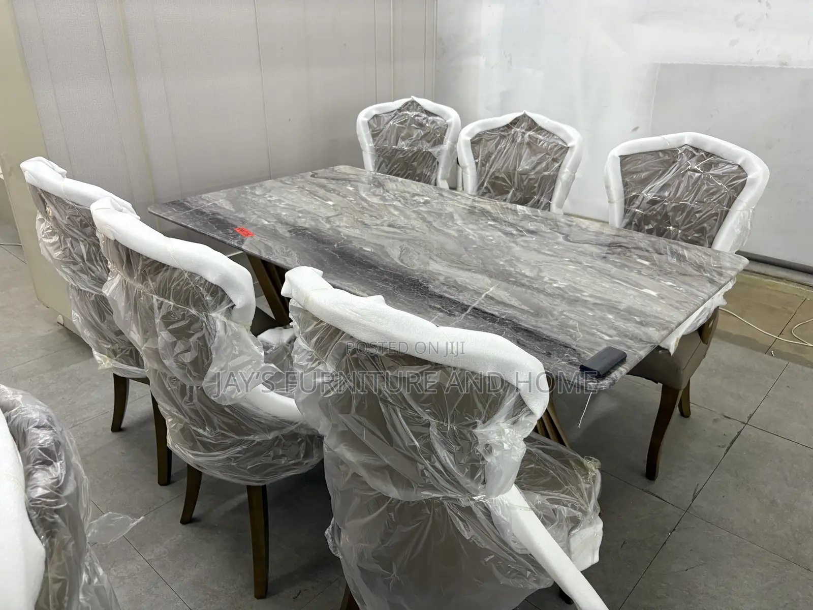 6 Seater Marble Dining Set