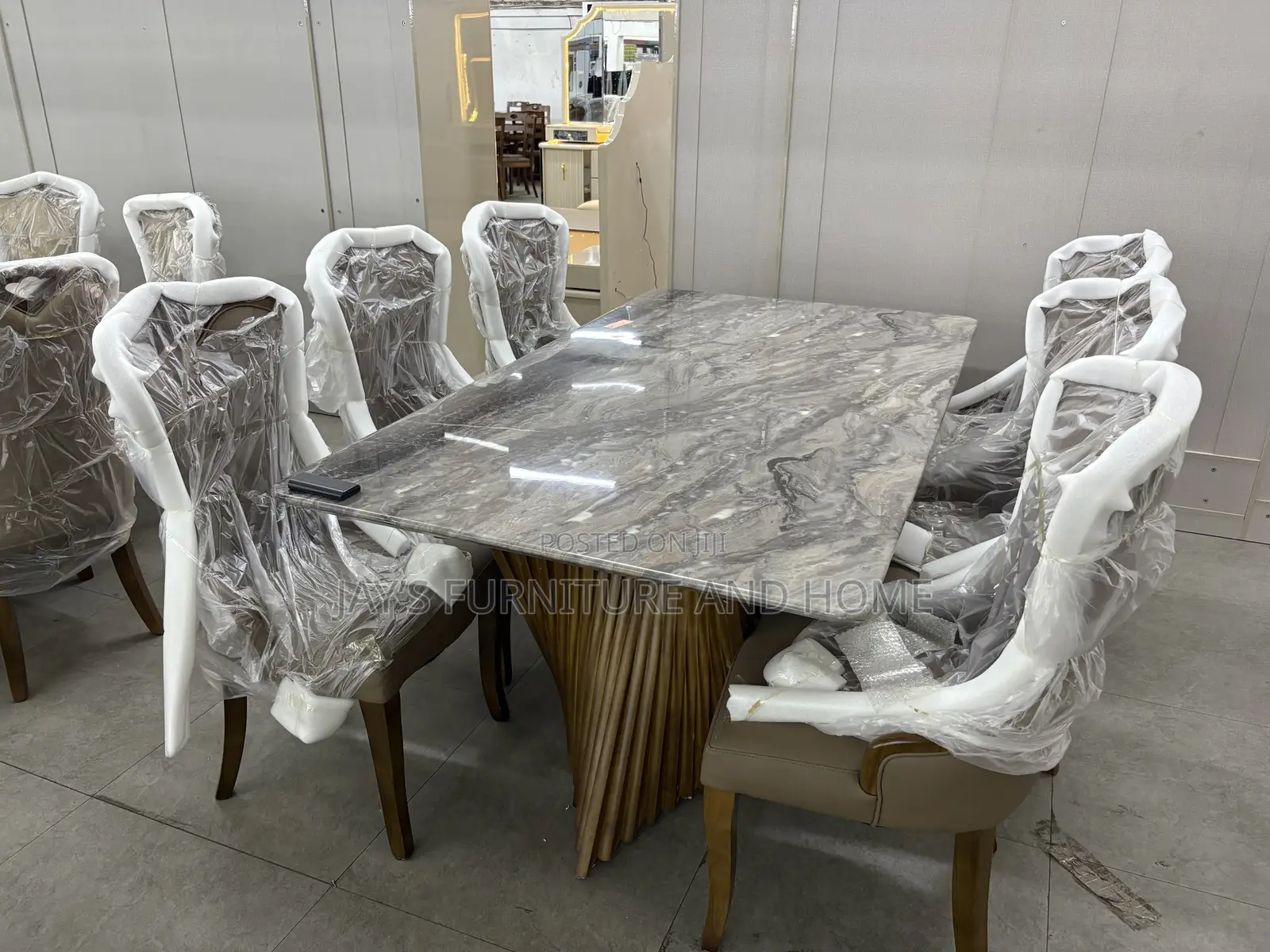 6 Seater Marble Dining Set
