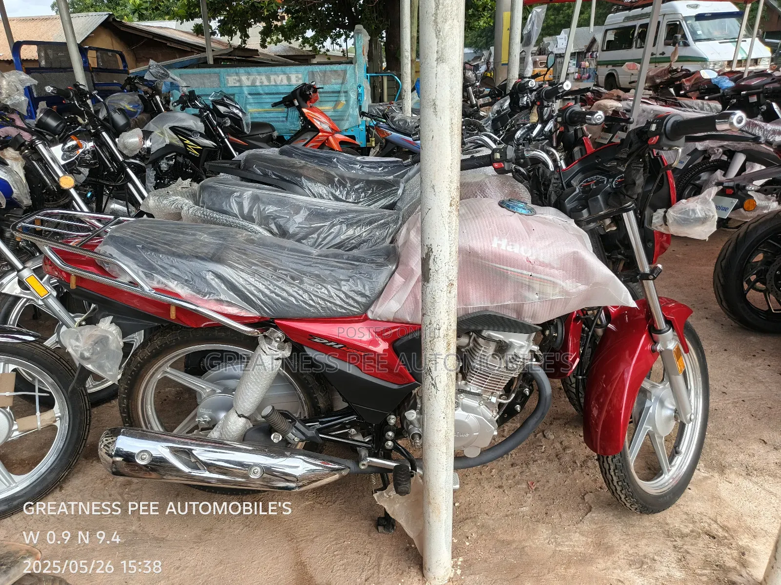 New Haojue DH125 2025 Red