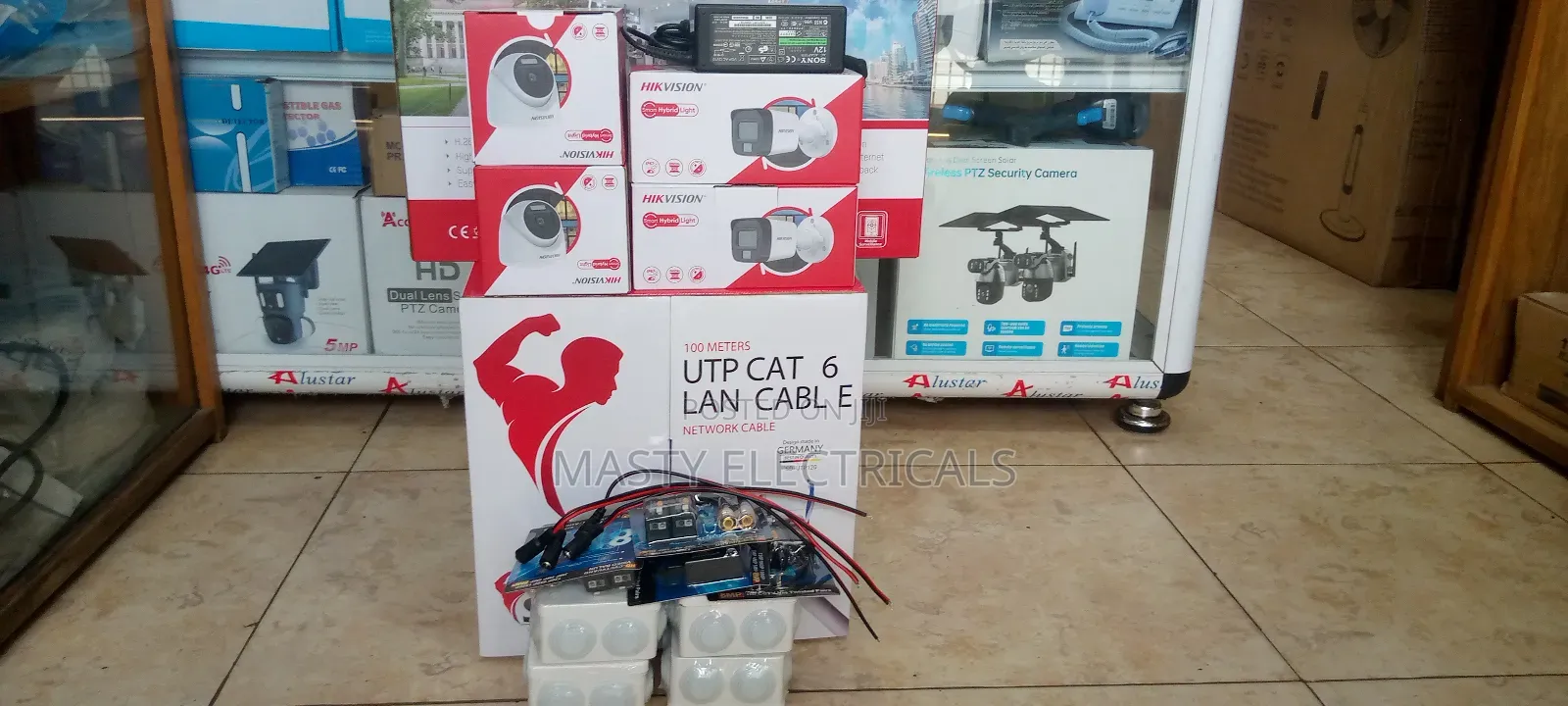 4 Channel Kit Hikvision 2mp With 100m Cat 6 Cable