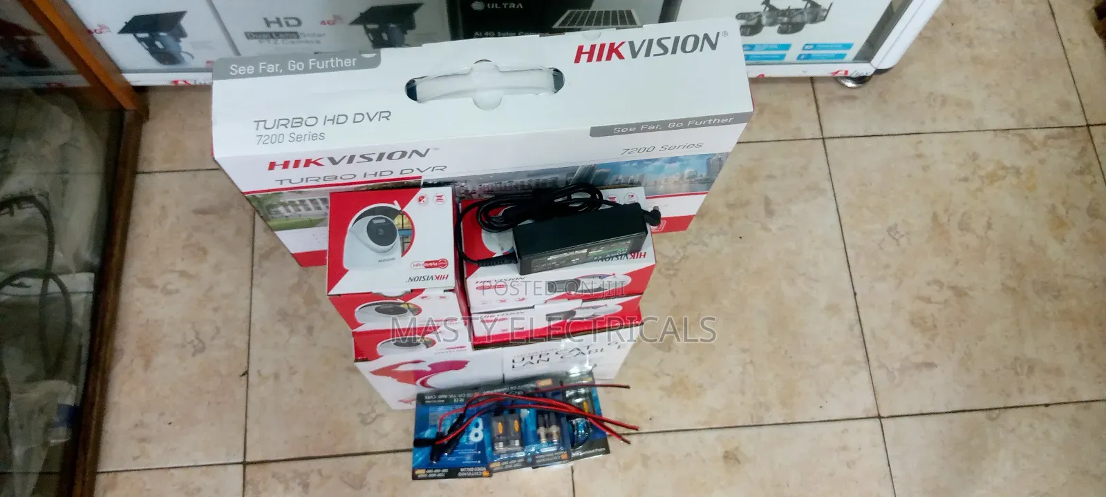 4 Channel Kit Hikvision 2mp With 100m Cat 6 Cable