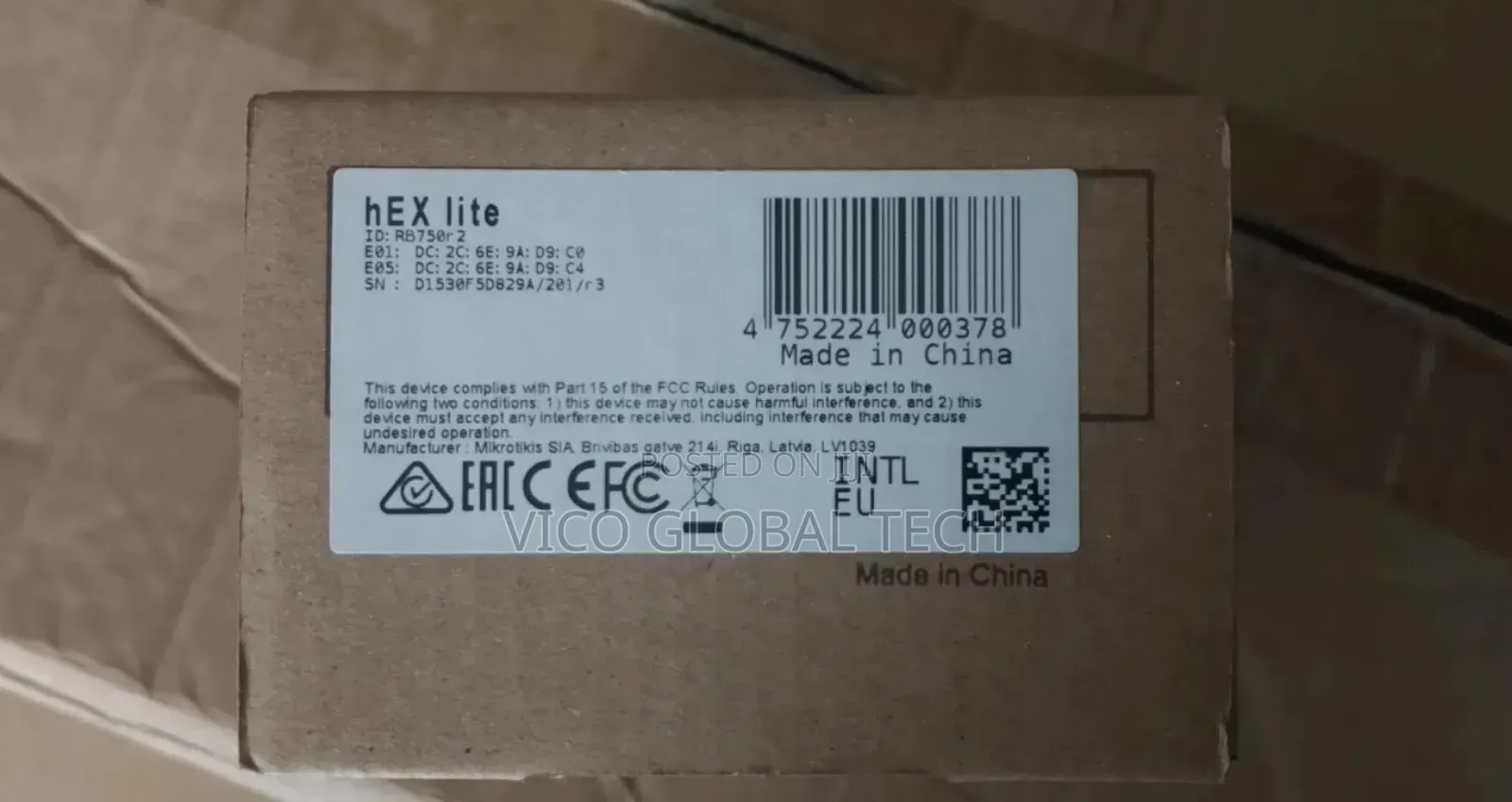Mikrotik Hex Lite Router Rb750r2