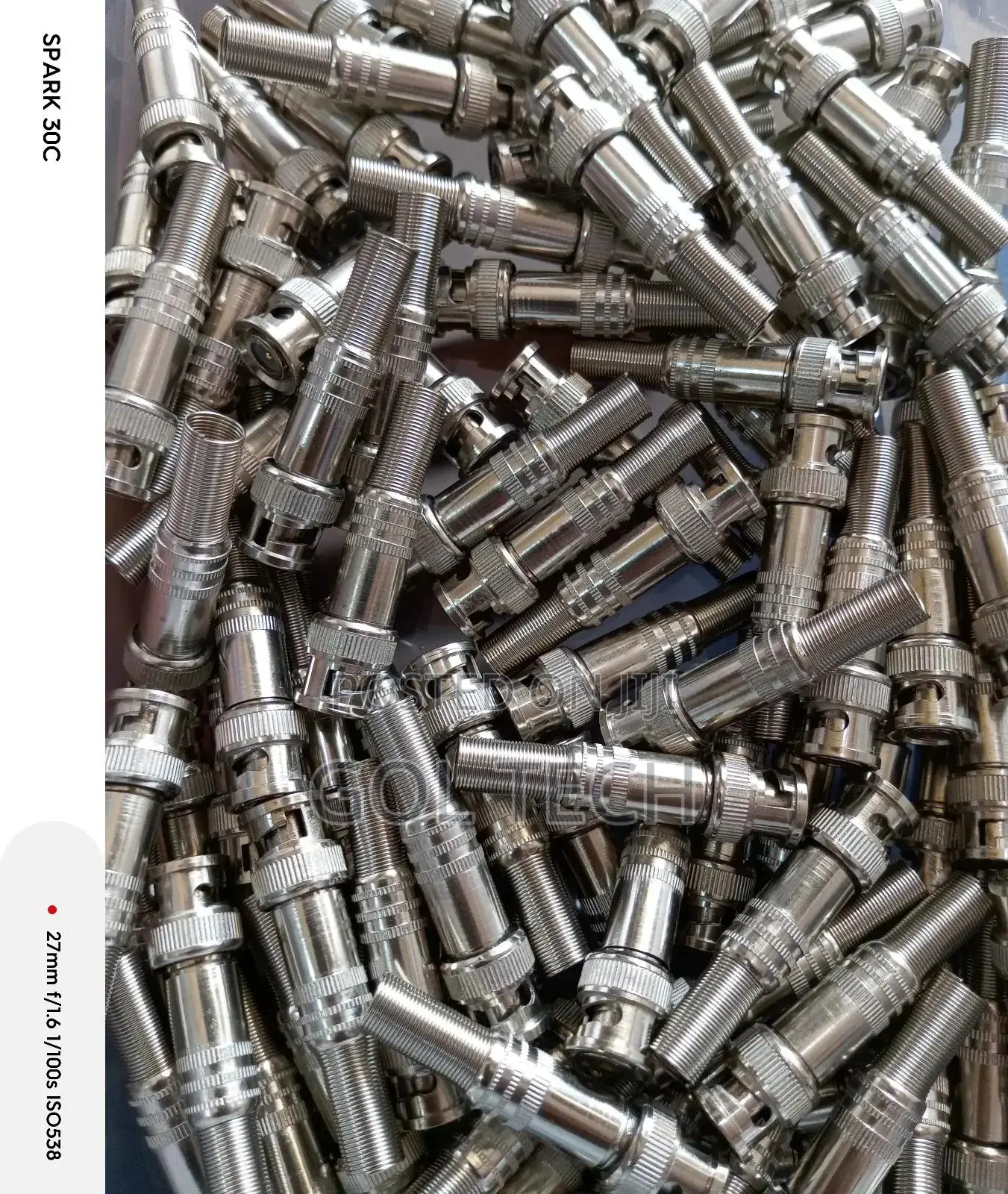 BNC Connector for CCTV Camera Silver