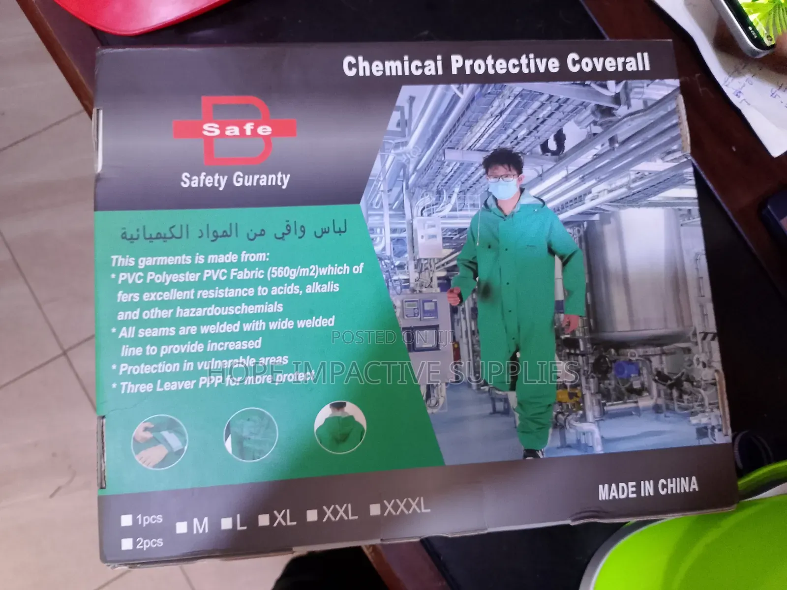 Chemical Protective Coverall.