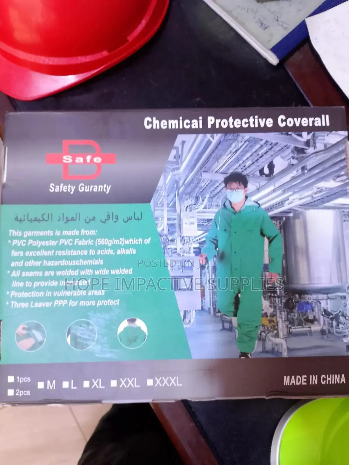 Chemical Protective Coverall.
