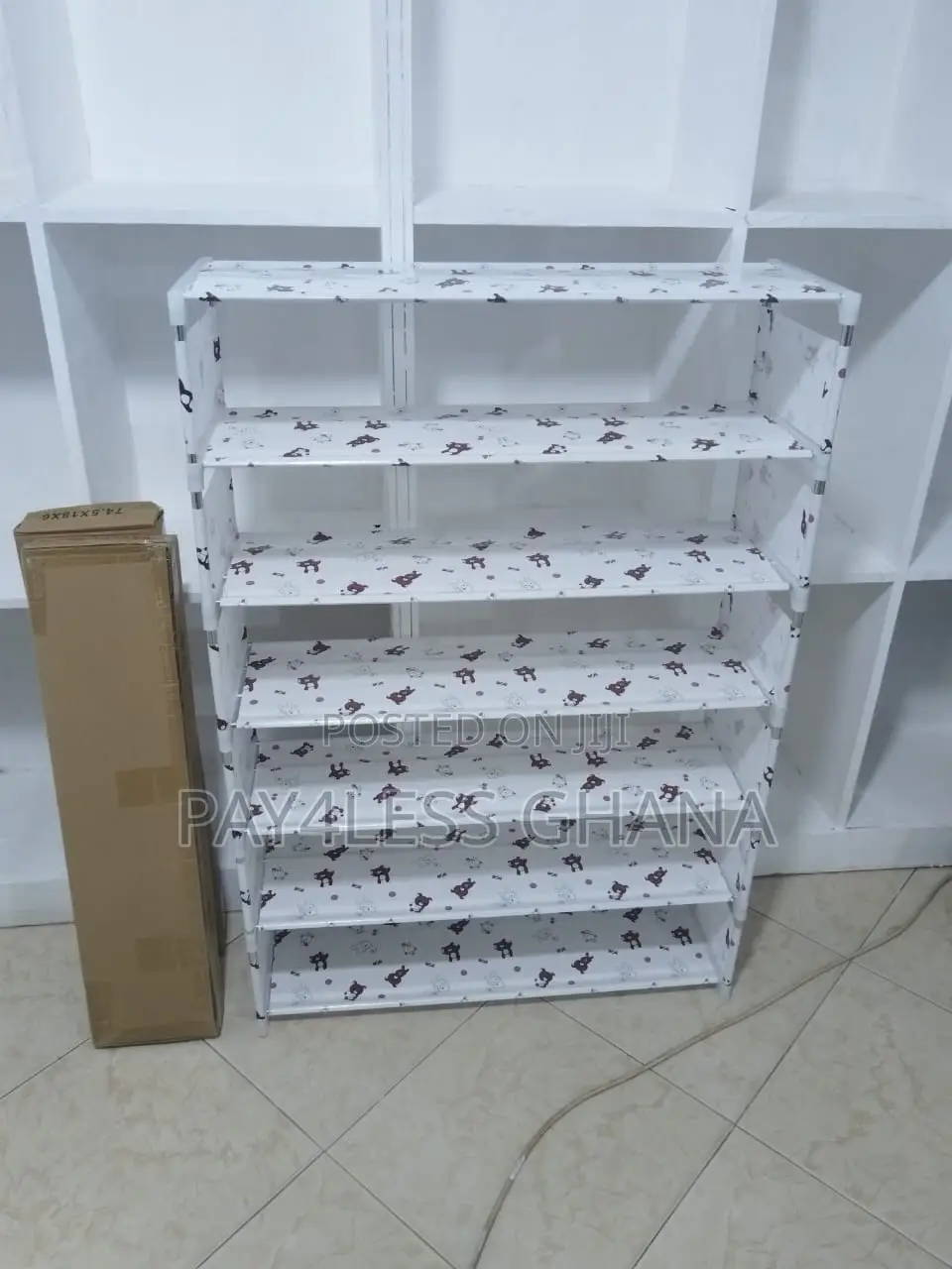 7-Layer Little Bear Metal Shoe Rack