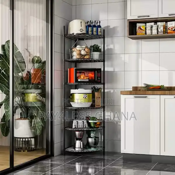 6-Layer Rolling Metal Shelves Stand