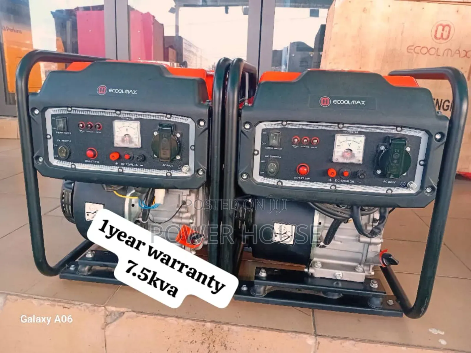 Alpha Surage X Ecoolmax Generator 7.5kva Petrol 7.5kva