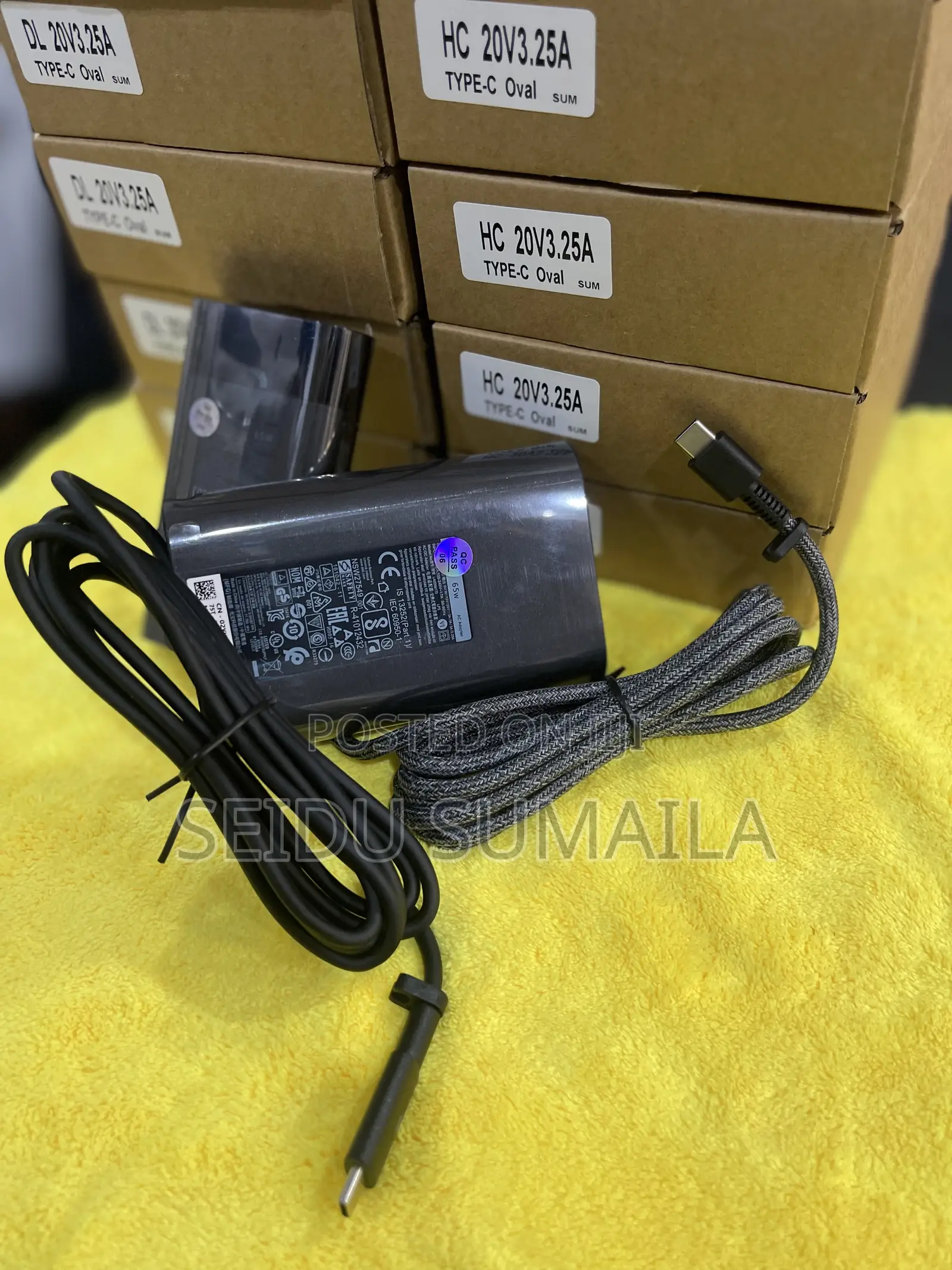 Hp And Dell Type C Charger ( 65w)