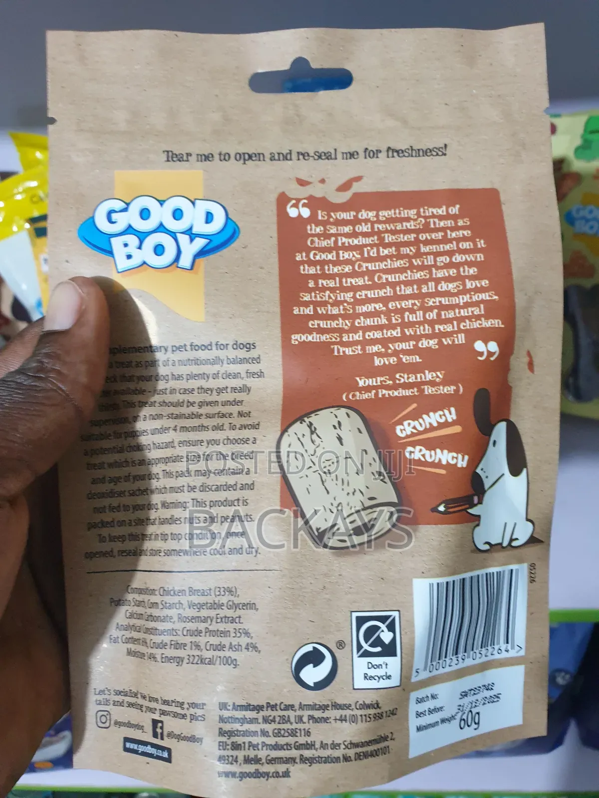 Good Boy Crunchies for Dogs