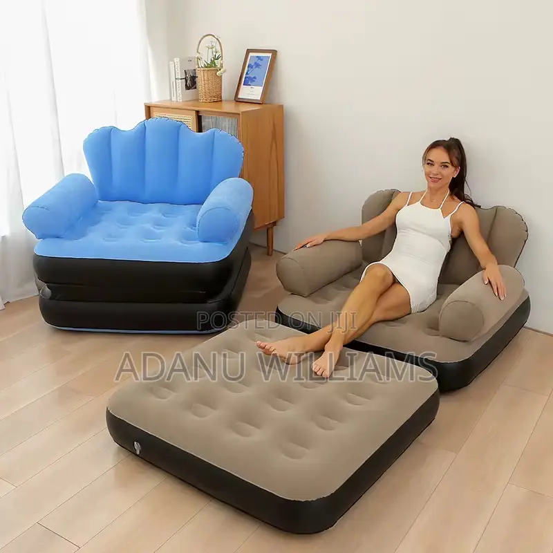 Multifunctional 5in1 Foldable Inflatable Bed Sofa With Pump