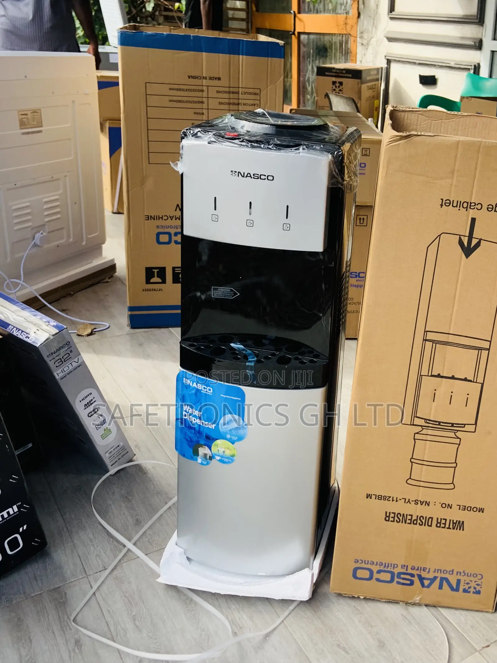 Essential Fast Nasco Grey/Black Nas-Yl-1128 Water Dispenser