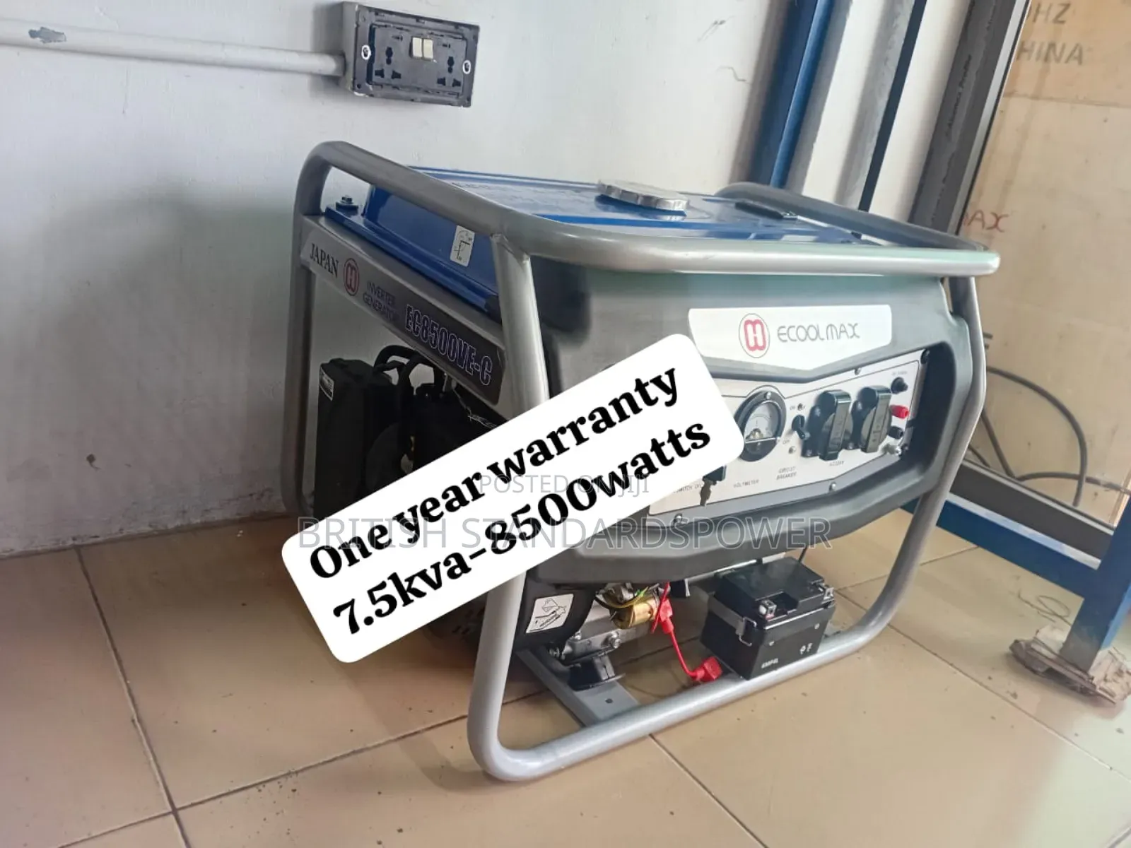7.5kva Petrol Generator Set for Heavy Duty Use