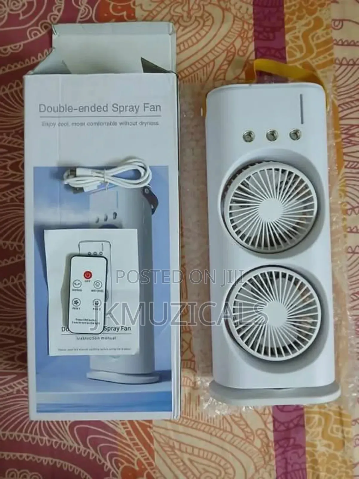 Rechargeable Air Cooler Usb_ Double Ended Spray Fan