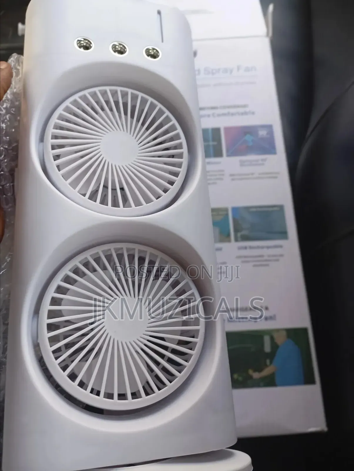 Rechargeable Air Cooler Usb_ Double Ended Spray Fan