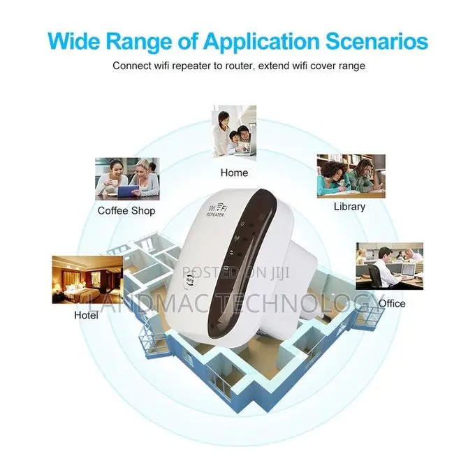 Wifi Repeater 300mbps Rj45 Port Network Extender
