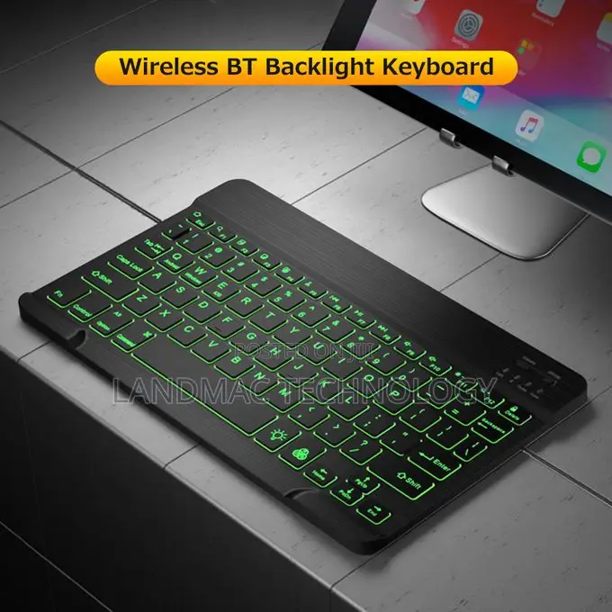 Wireless Bt Keyboard Ultra-thin Rechargeable Mixed Light