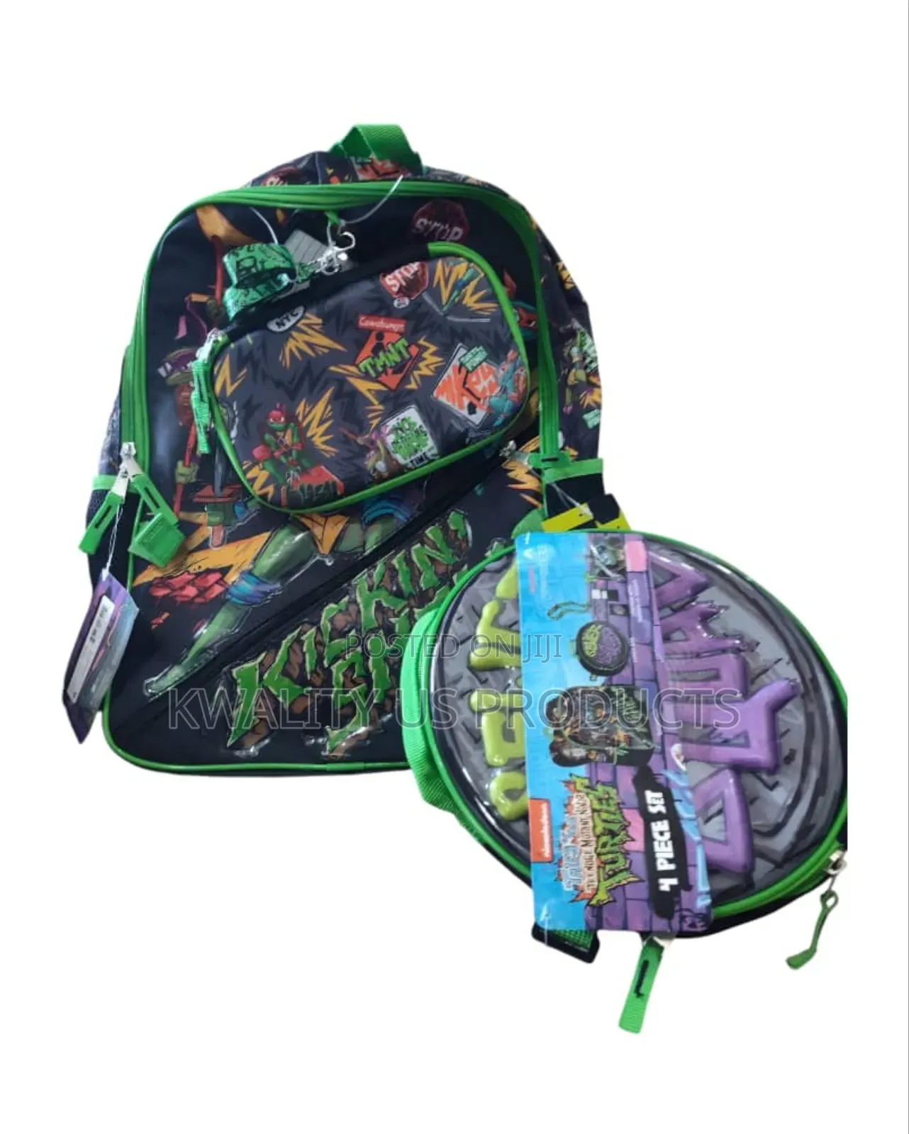 Backpack With Lunch Bag, Id Lanyard and Gadget Case