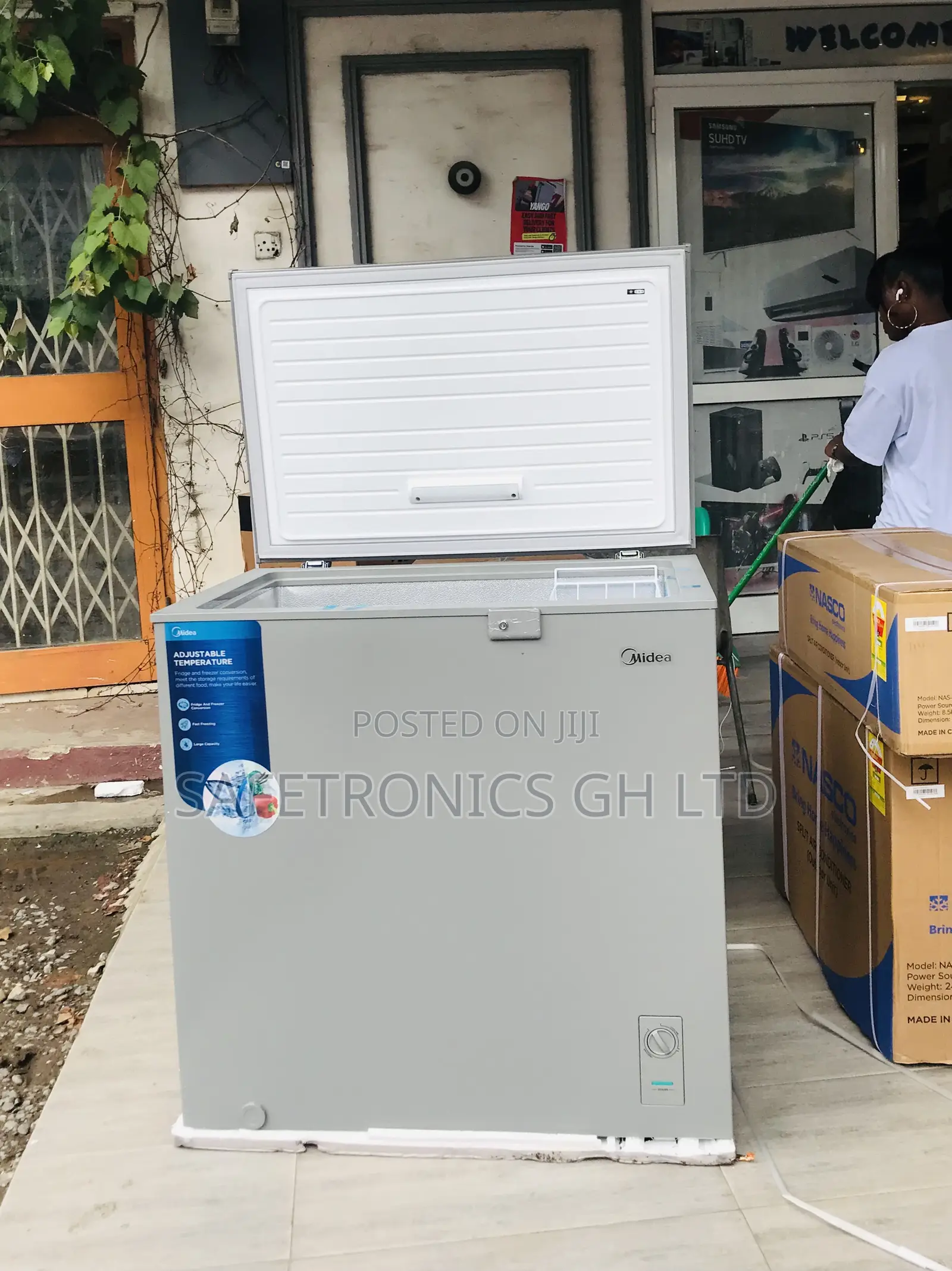 Order Singledoor Midea 200 Liters Grey Fast Freezer