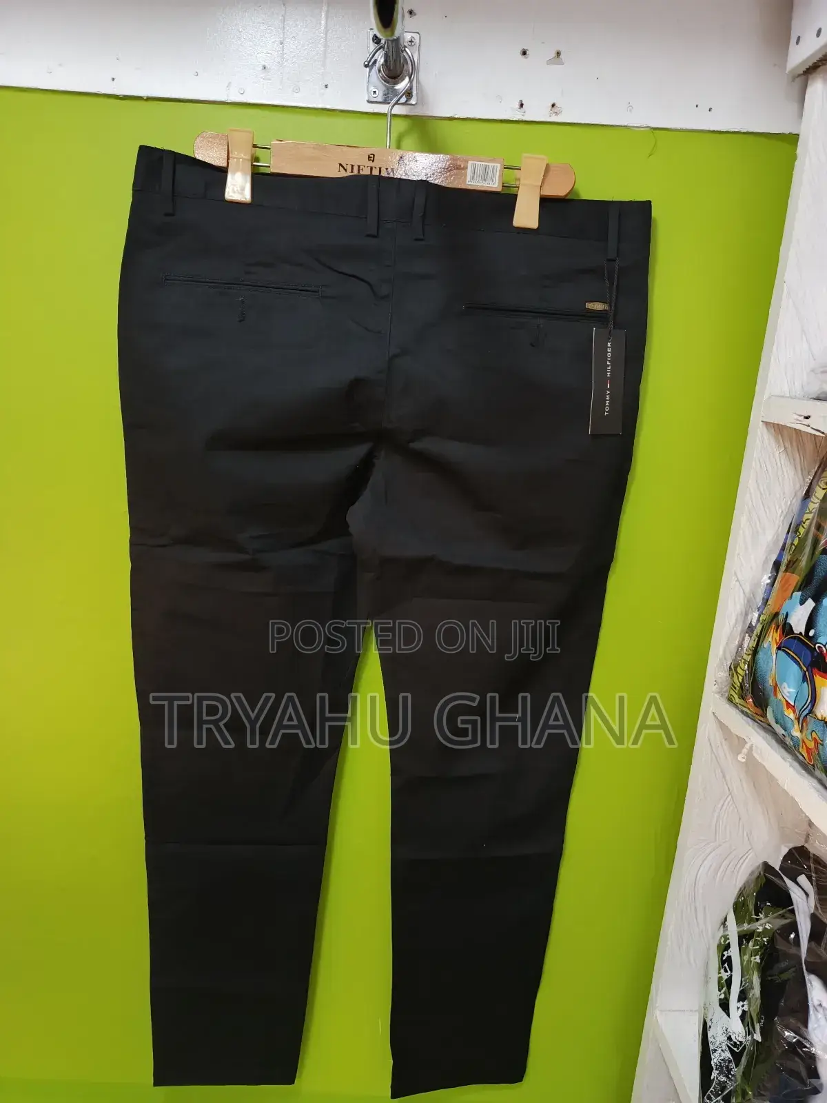 A Black Tommy Hilfiger Khaki Trourser That Looks Good