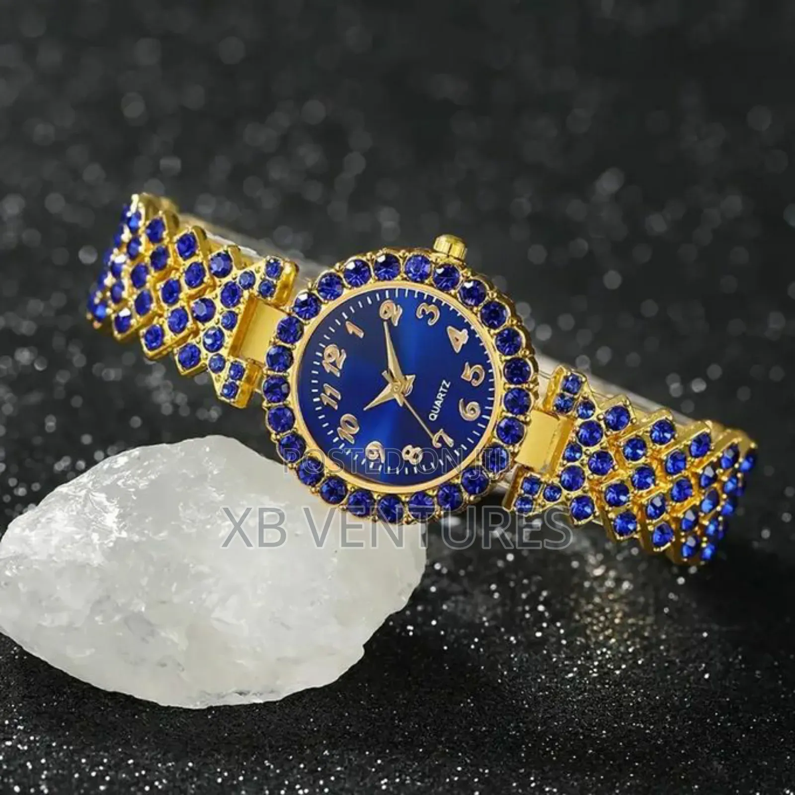5pcs Auximax Women's Watch Necklace Jewelry Set