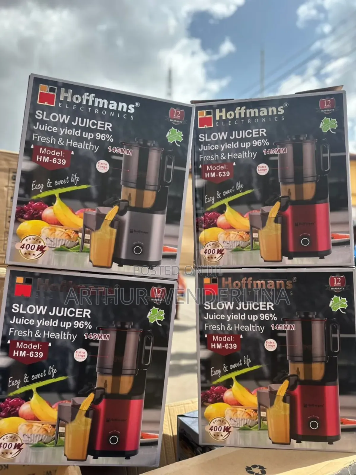 Powerful Hoffmans Slow Juicer – 400w