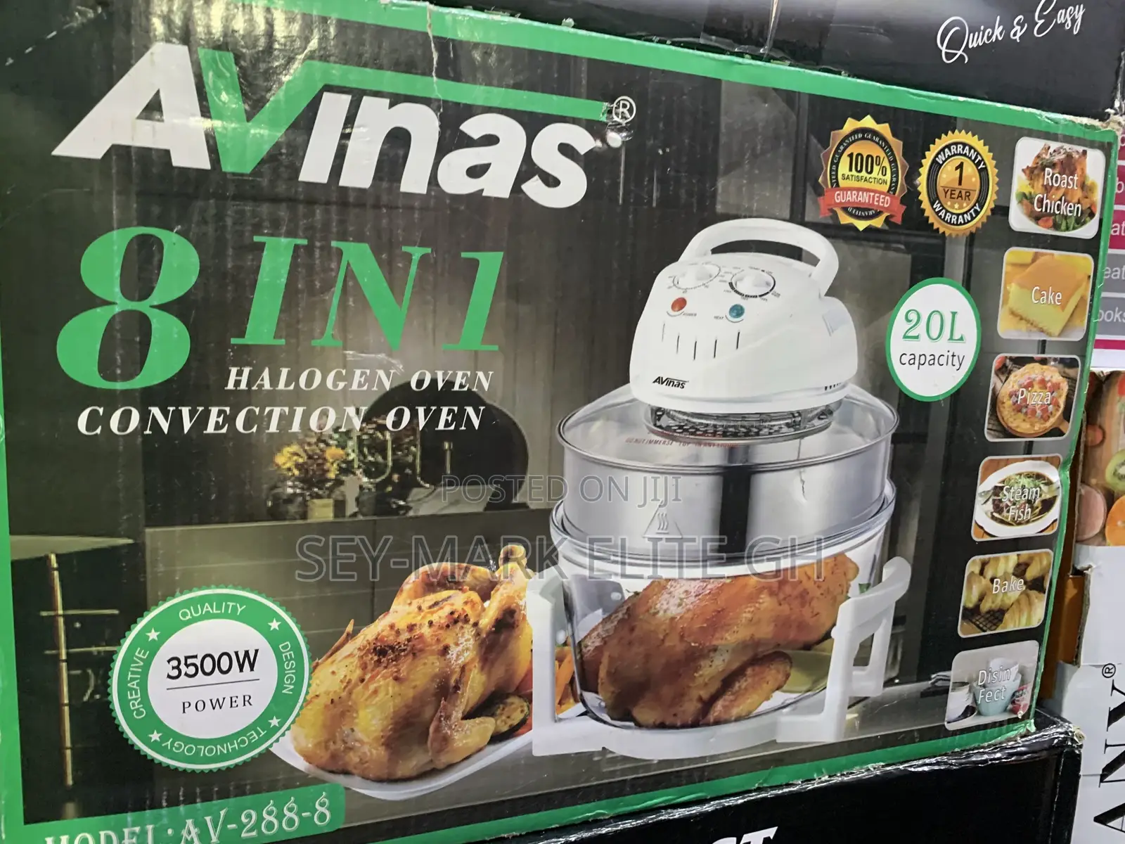 20l 8 in 1 Avinas Halogen Oven