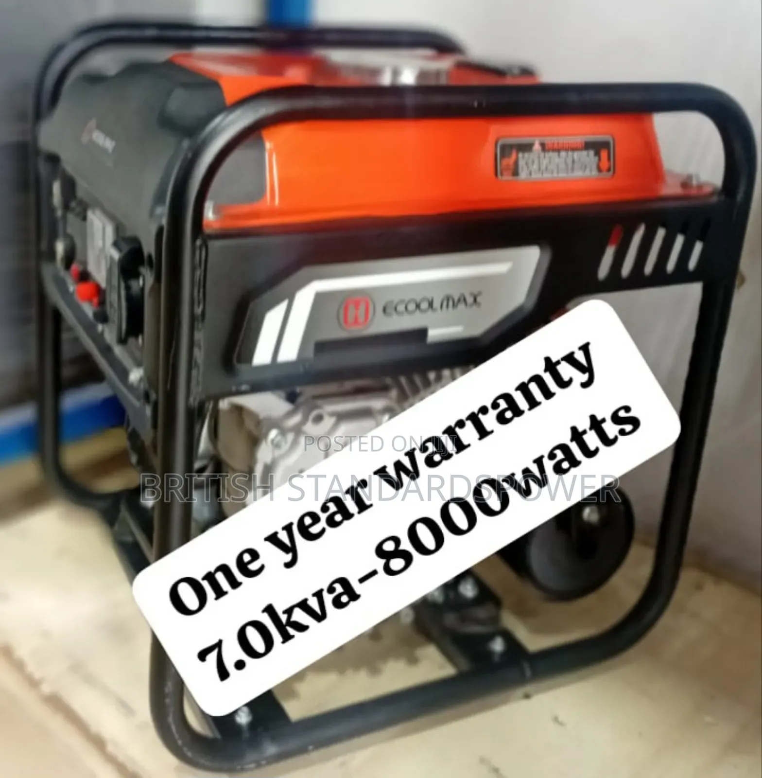 Productive 7.0kva Petrol Generator