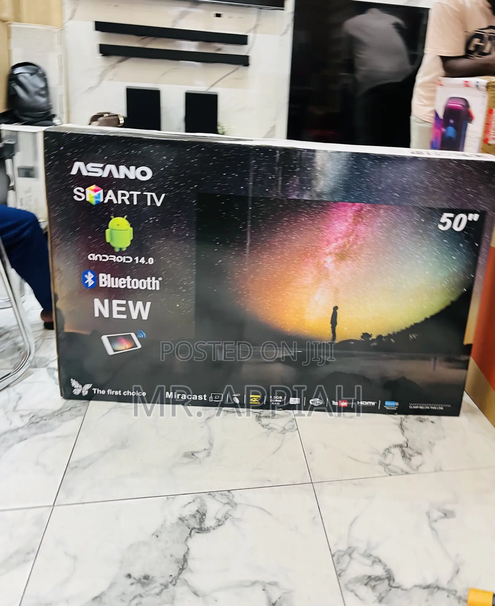 Uhd Smart Android Asano 50 Inch Television 