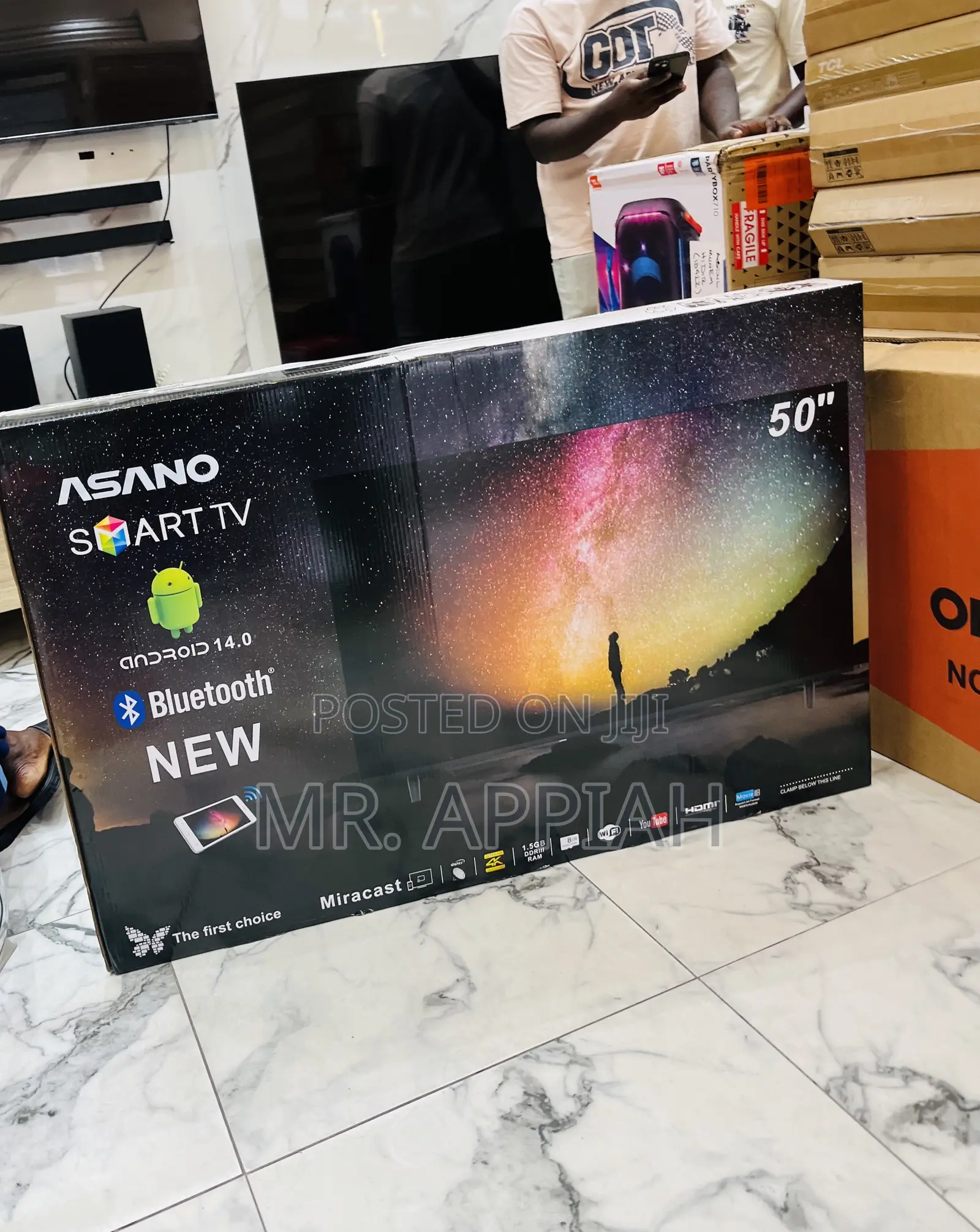 Uhd Smart Android Asano 50 Inch Television 